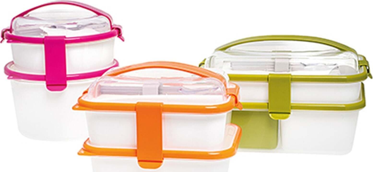 Portavivande vaschetta in plastica richiudibile porta pranzo lunch box da viaggio Casa e cucina/Decorazioni per interni/Accessori decorativi/Soprammobili Decor Space - Altamura, Commerciovirtuoso.it