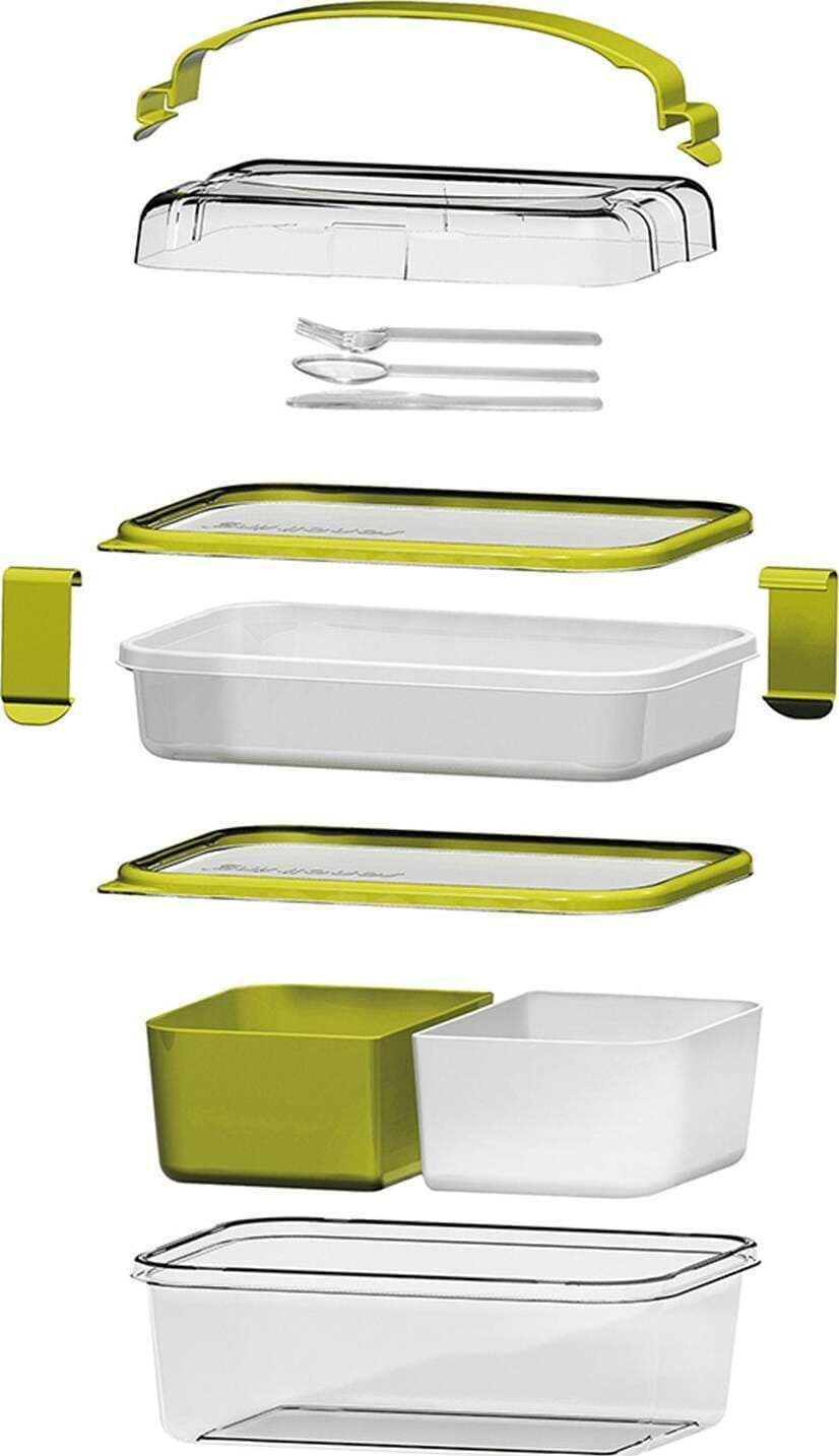 Portavivande vaschetta in plastica richiudibile porta pranzo lunch box da viaggio Casa e cucina/Decorazioni per interni/Accessori decorativi/Soprammobili Decor Space - Altamura, Commerciovirtuoso.it