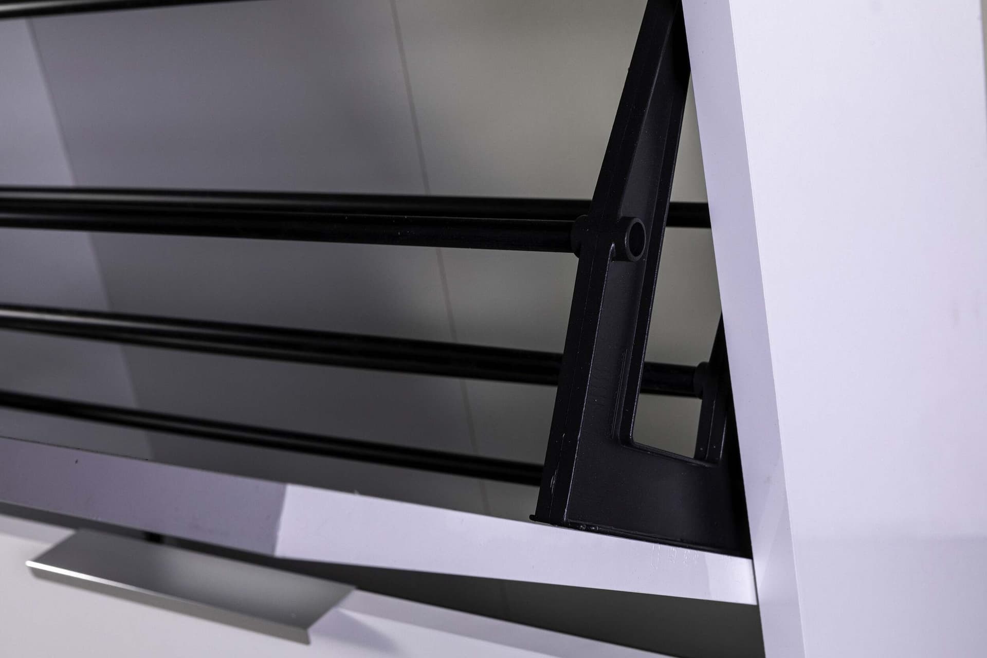 Scarpiera doppia profondità Moderna in legno 3 ripiani bianco laccato h 100 cm arredamento da interno Casa e cucina/Organizzazione interni/Organizzazione guardaroba/Portascarpe/Scarpiere Decor Space - Altamura, Commerciovirtuoso.it