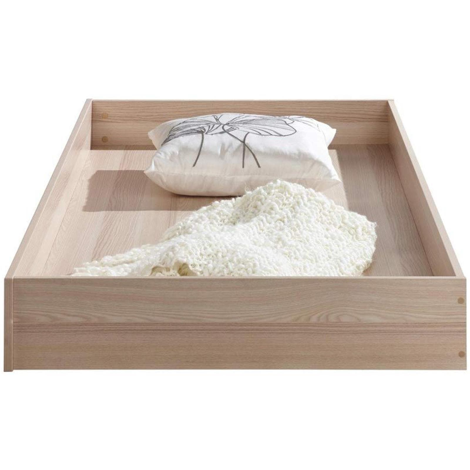 Cassettone estraibile con ruote per letto singolo in frassino moderno in Materassi Decor Space - Altamura, commercioVirtuoso.it