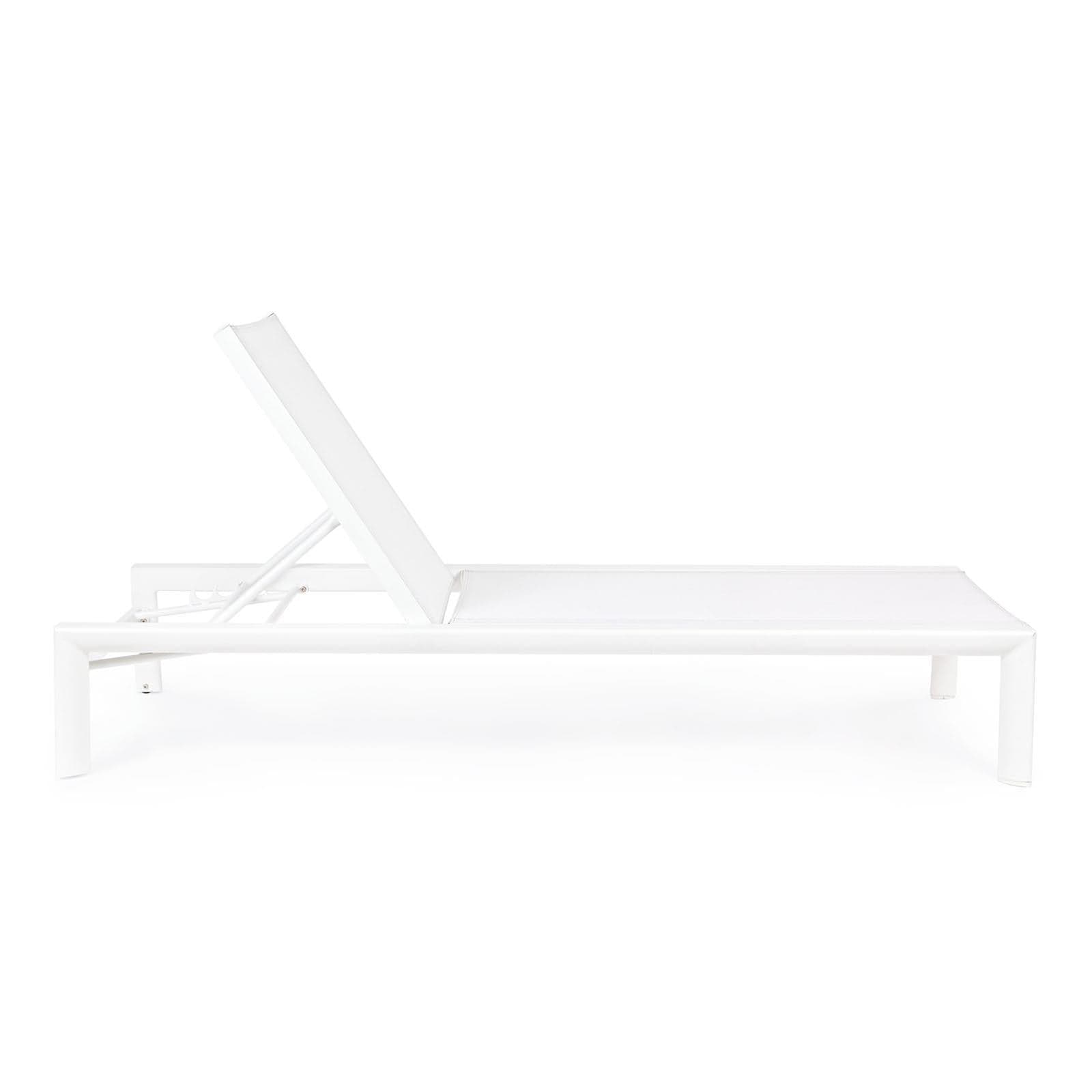 Lettino prendisole in alluminio sky con ruote, ideale per piscina e giardino in Lettini Decor Space - Altamura, commercioVirtuoso.it