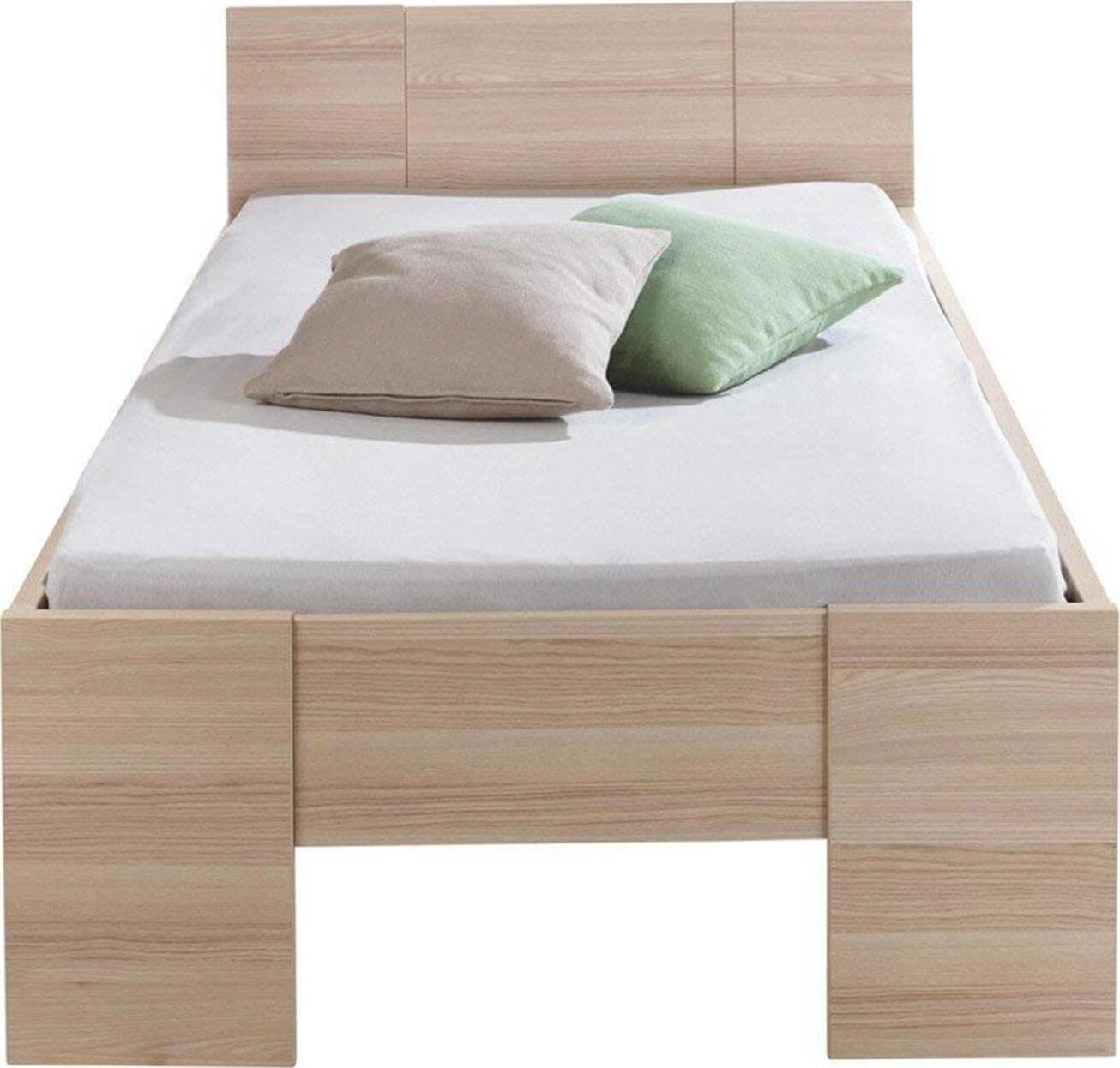 Letto singolo 1 piazza struttura telaio in legno color frassino spalliera Casa e cucina/Arredamento/Camera da letto/Materassi e basi letto/Materassi Decor Space - Altamura, Commerciovirtuoso.it