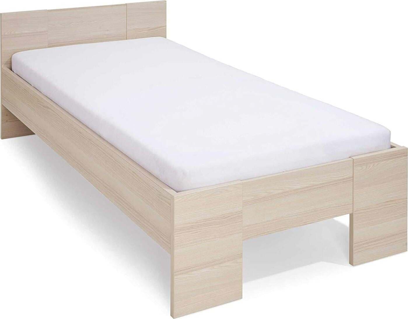 Letto singolo 1 piazza struttura telaio in legno color frassino spalliera Casa e cucina/Arredamento/Camera da letto/Materassi e basi letto/Materassi Decor Space - Altamura, Commerciovirtuoso.it