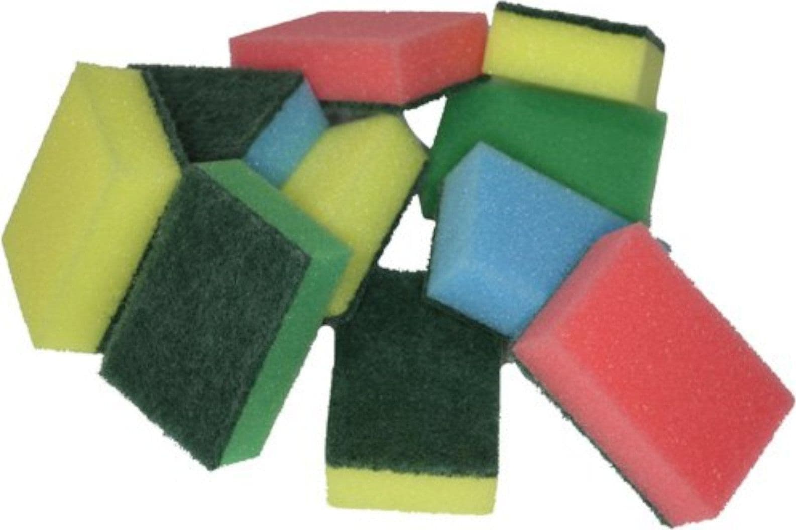 Spugne per cucina con paglietta 10 pezzi in colori assortiti in Soprammobili Decor Space - Altamura, commercioVirtuoso.it
