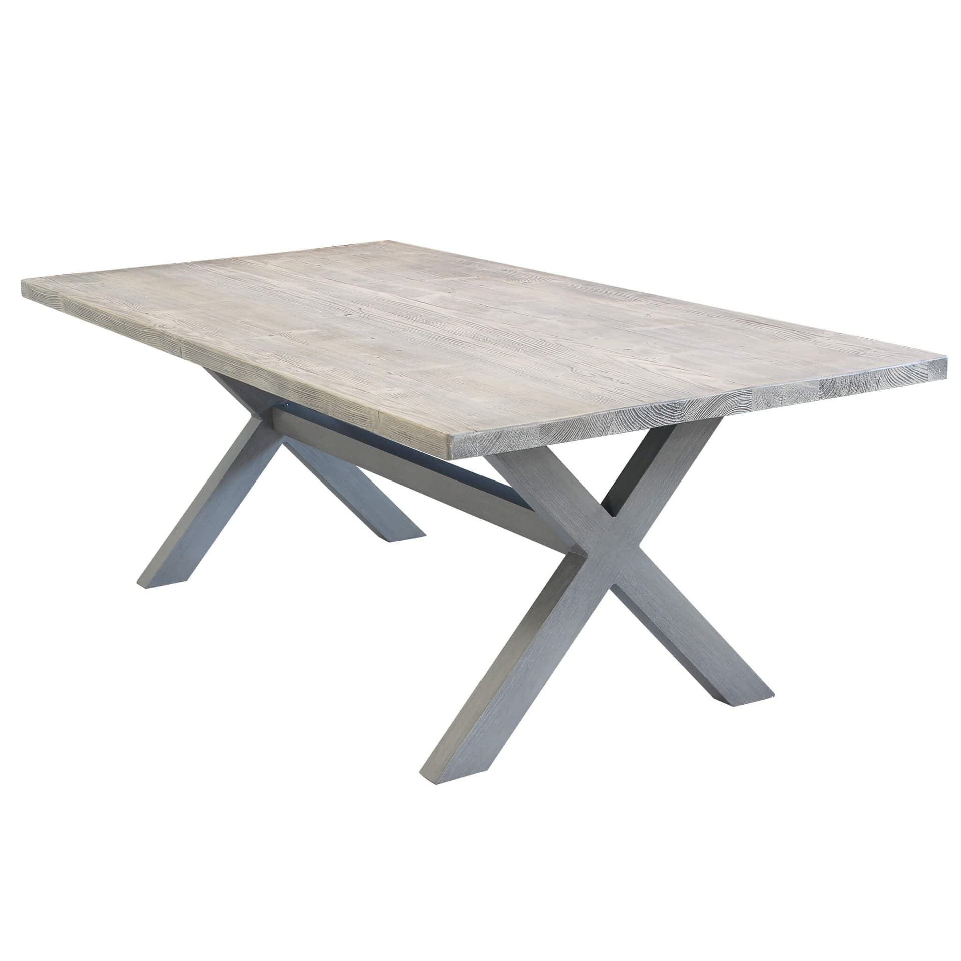 Tavolo in legno laminato "Malesia" color cemento da giardino 200 x 100 cm in Tavoli standard Decor Space - Altamura, commercioVirtuoso.it
