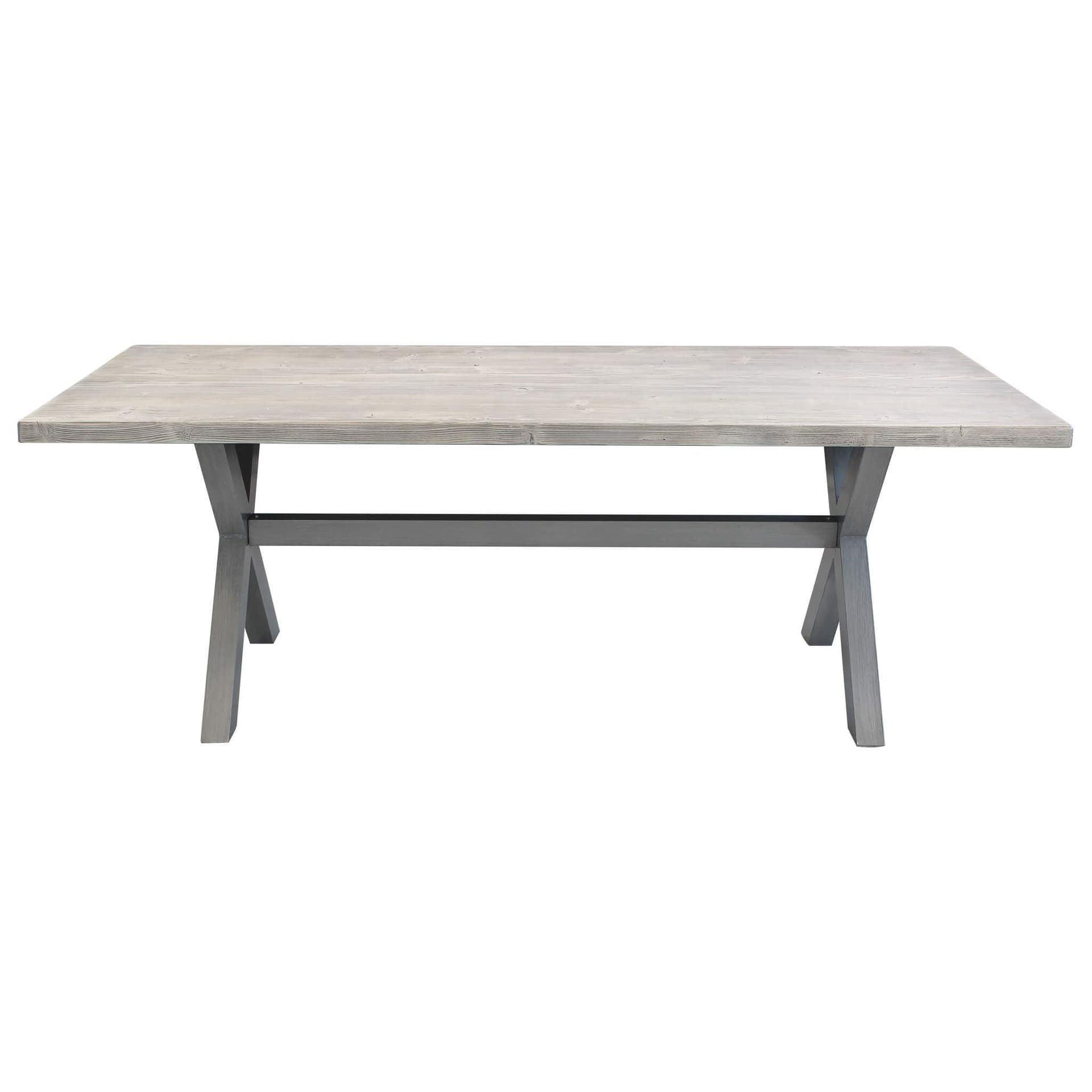 Tavolo in Legno Laminato "malesia" Color Cemento Da Giardino 200 X 100 Cm Giardino e giardinaggio/Arredamento da giardino e accessori/Tavoli e tavolini/Tavoli standard Decor Space - Altamura, Commerciovirtuoso.it