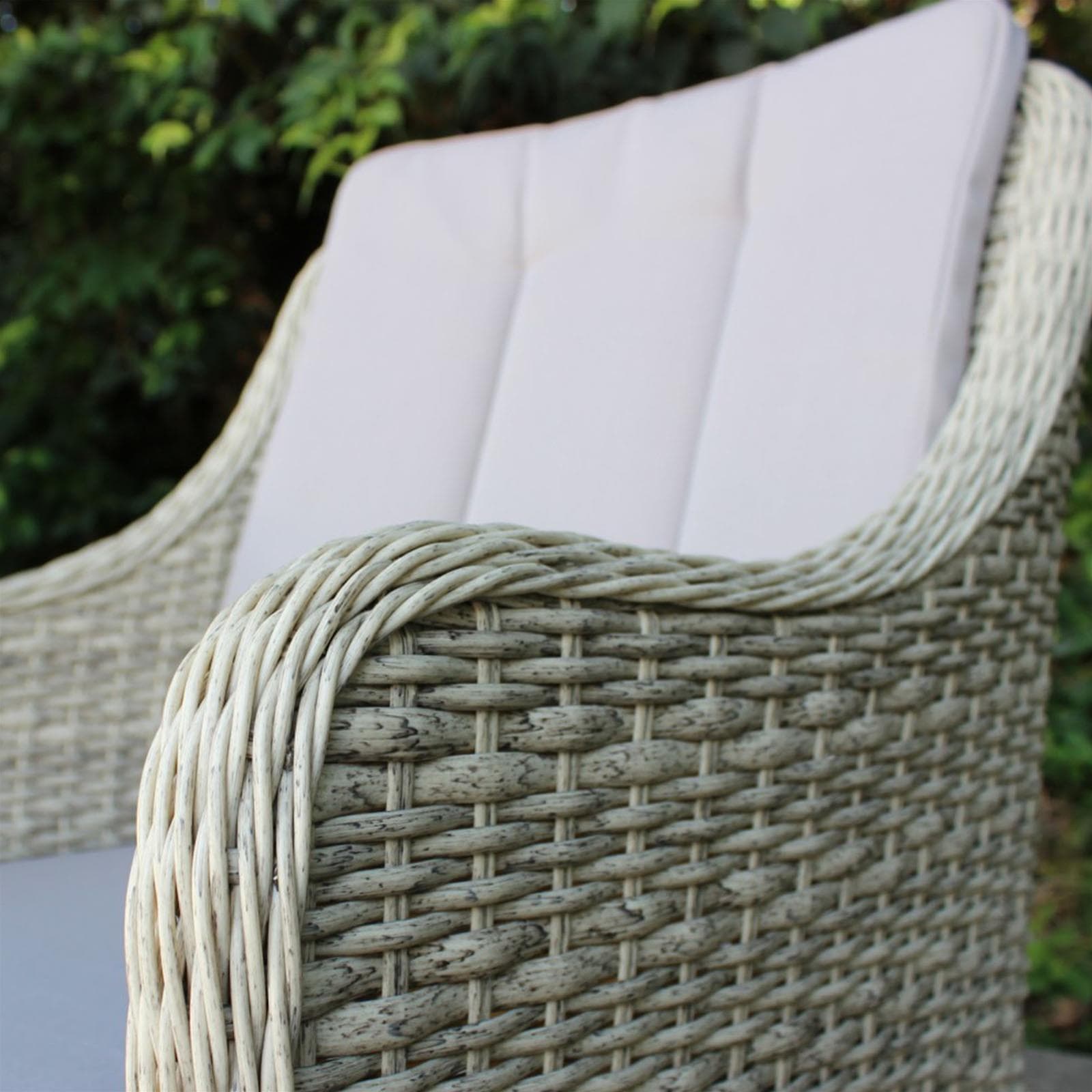 Poltrona malesia grigio struttura in alluminio e wiker sedia giardino esterno in Sedie per tavolo da giardino Decor Space - Altamura, commercioVirtuoso.it