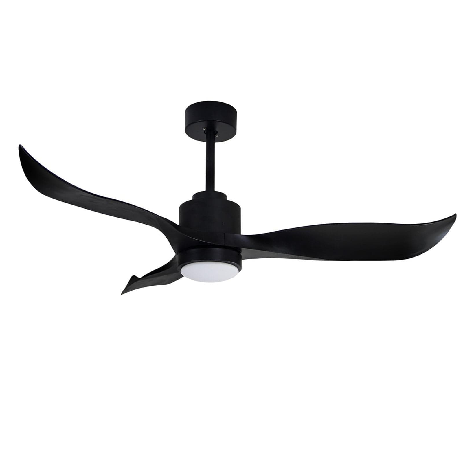 Ventilatore a soffitto con telecomando "Rondine" 3 pale in ABS e luce a led Ø 132 cm in Ventilatori da soffitto Decor Space - Altamura, commercioVirtuoso.it