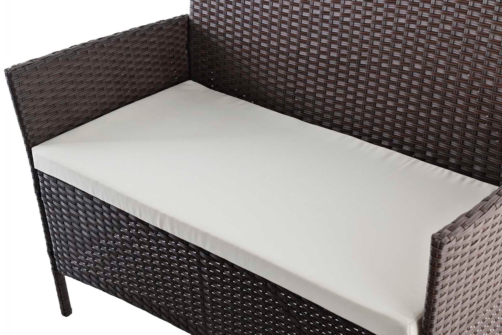 Salottino "Menelao" in polyrattan de esterno per giardino, veranda e balcone in Set di mobili Decor Space - Altamura, commercioVirtuoso.it
