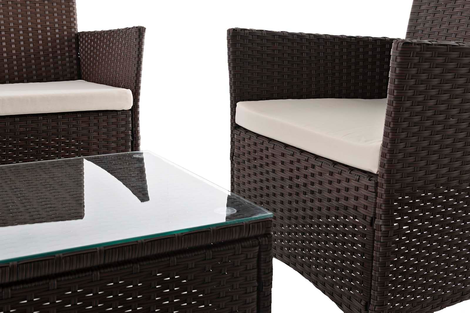 Salottino "Menelao" in polyrattan de esterno per giardino, veranda e balcone in Set di mobili Decor Space - Altamura, commercioVirtuoso.it