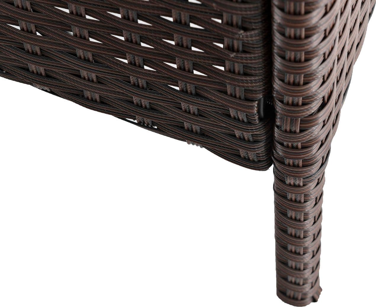 Salottino "Menelao" in polyrattan de esterno per giardino, veranda e balcone in Set di mobili Decor Space - Altamura, commercioVirtuoso.it