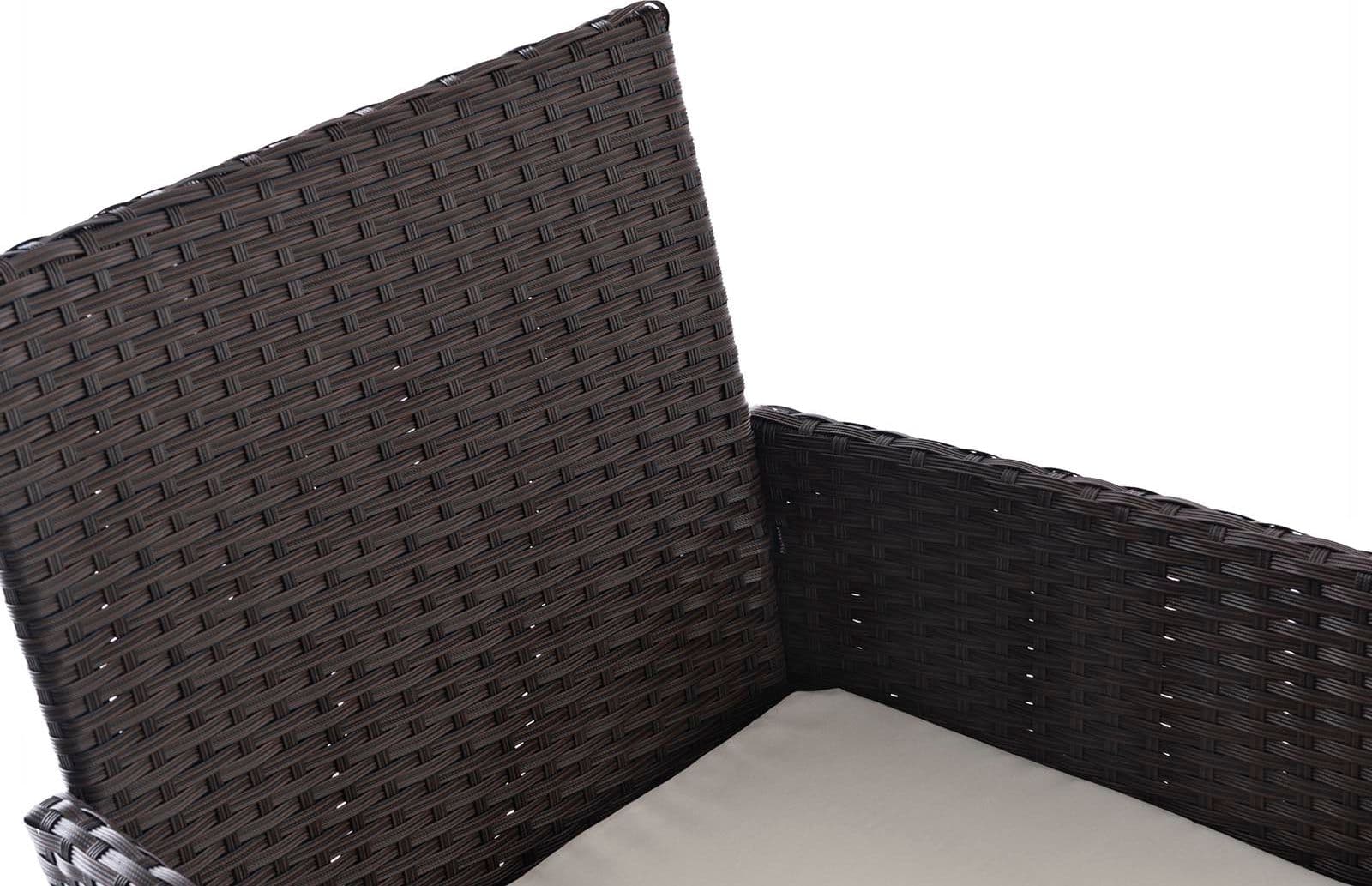 Salottino "Menelao" in polyrattan de esterno per giardino, veranda e balcone in Set di mobili Decor Space - Altamura, commercioVirtuoso.it