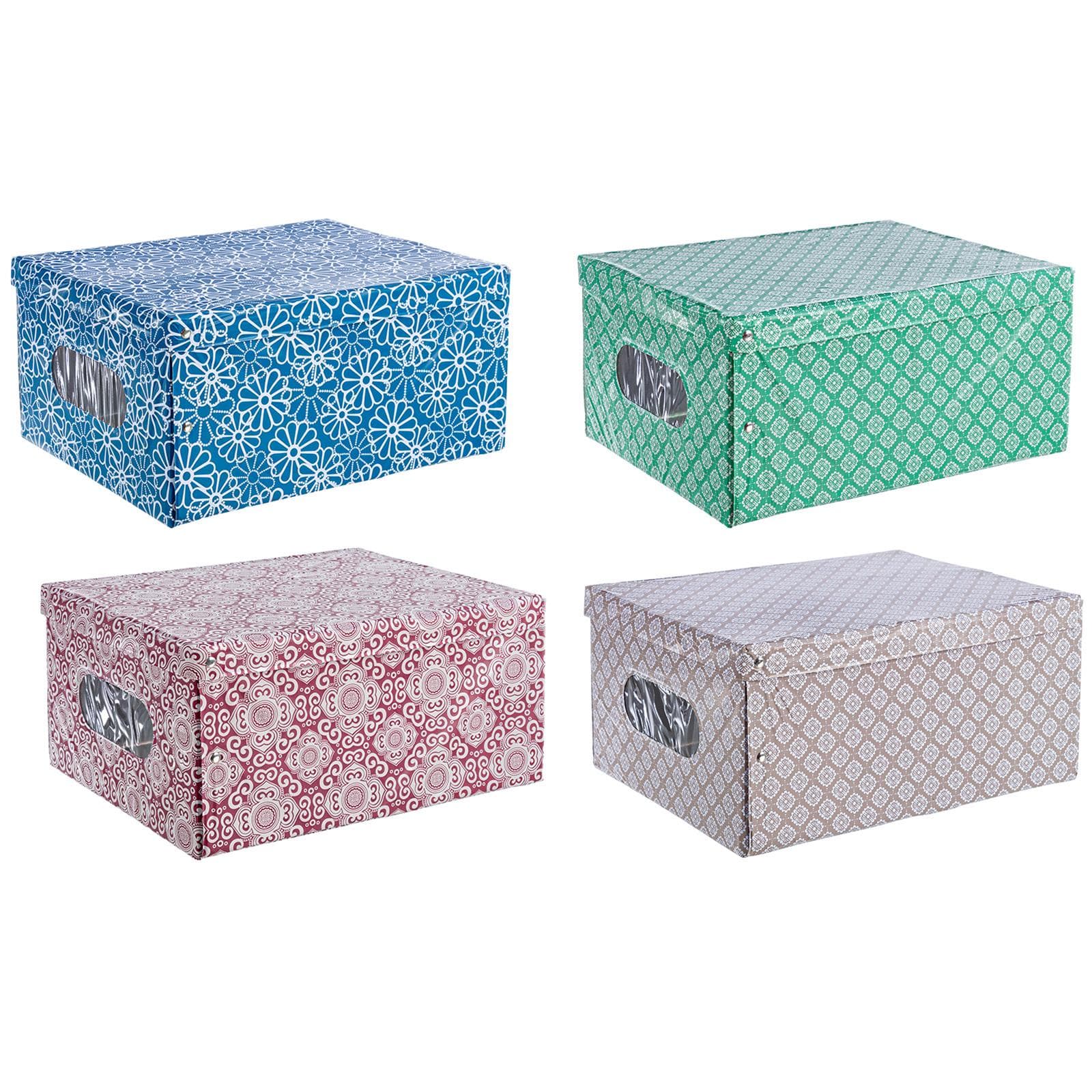 Scatola per vestiti basic rettangolare contenitore salvaspazio box in pvc 50 cm in Organizer per cassetti Decor Space - Altamura, commercioVirtuoso.it