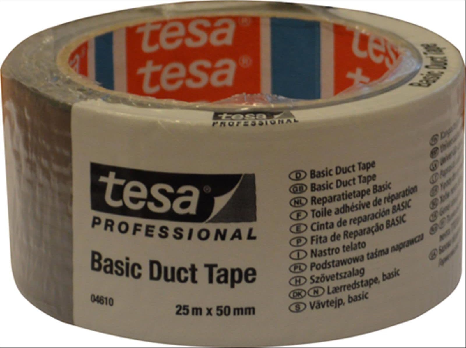 Nastro universale tesa "basic duct tape" grigio 25mt 50mm impermeabile - 2