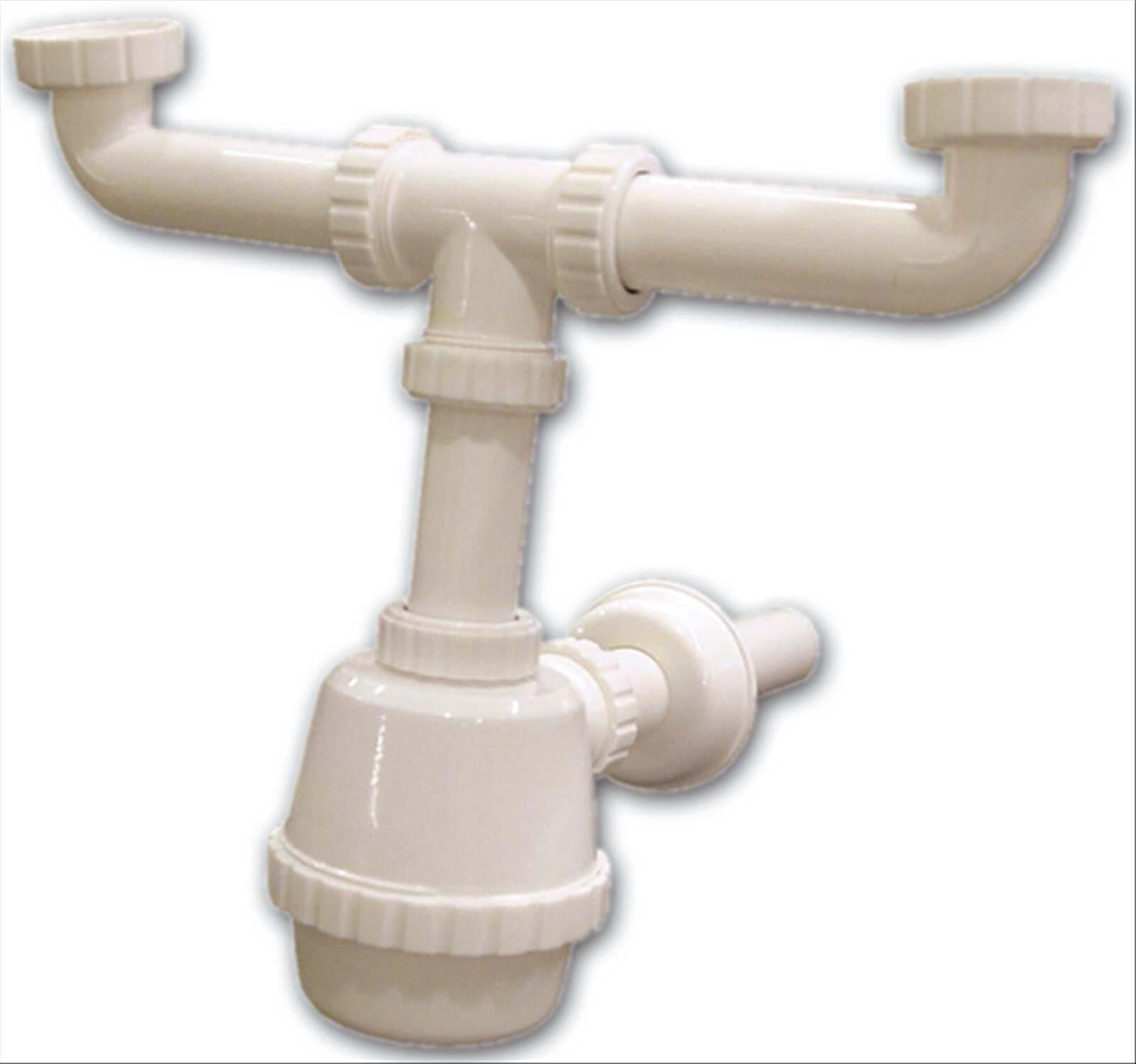 Sifone per lavello 2 vie 1,1/4x32 art.2640/a