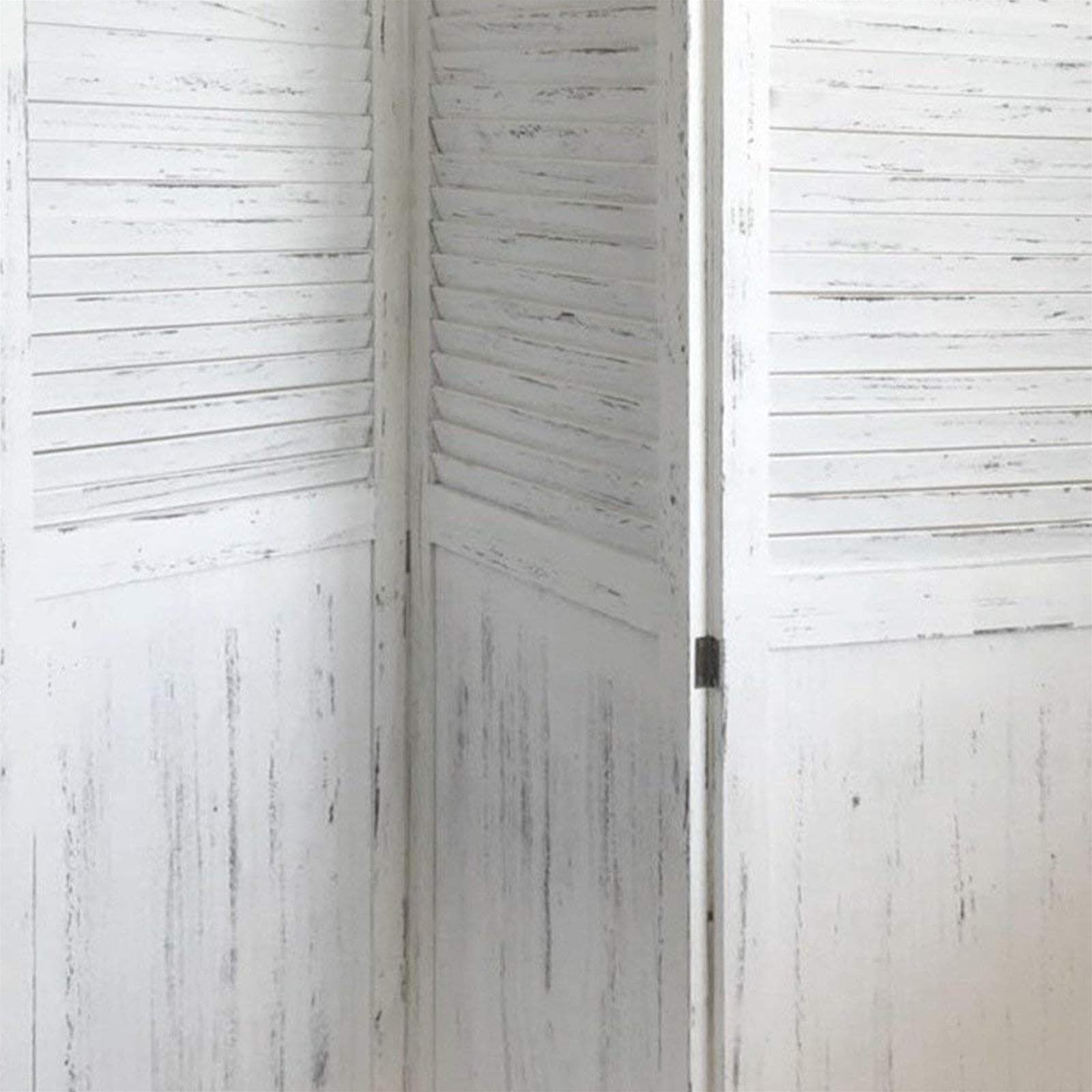 Paravento Separè 3 Pannelli Bianco Shabby in Legno 132 X 170 Cm Divisorio Vintage Casa e cucina/Arredamento/Camera da letto/Paraventi Decor Space - Altamura, Commerciovirtuoso.it