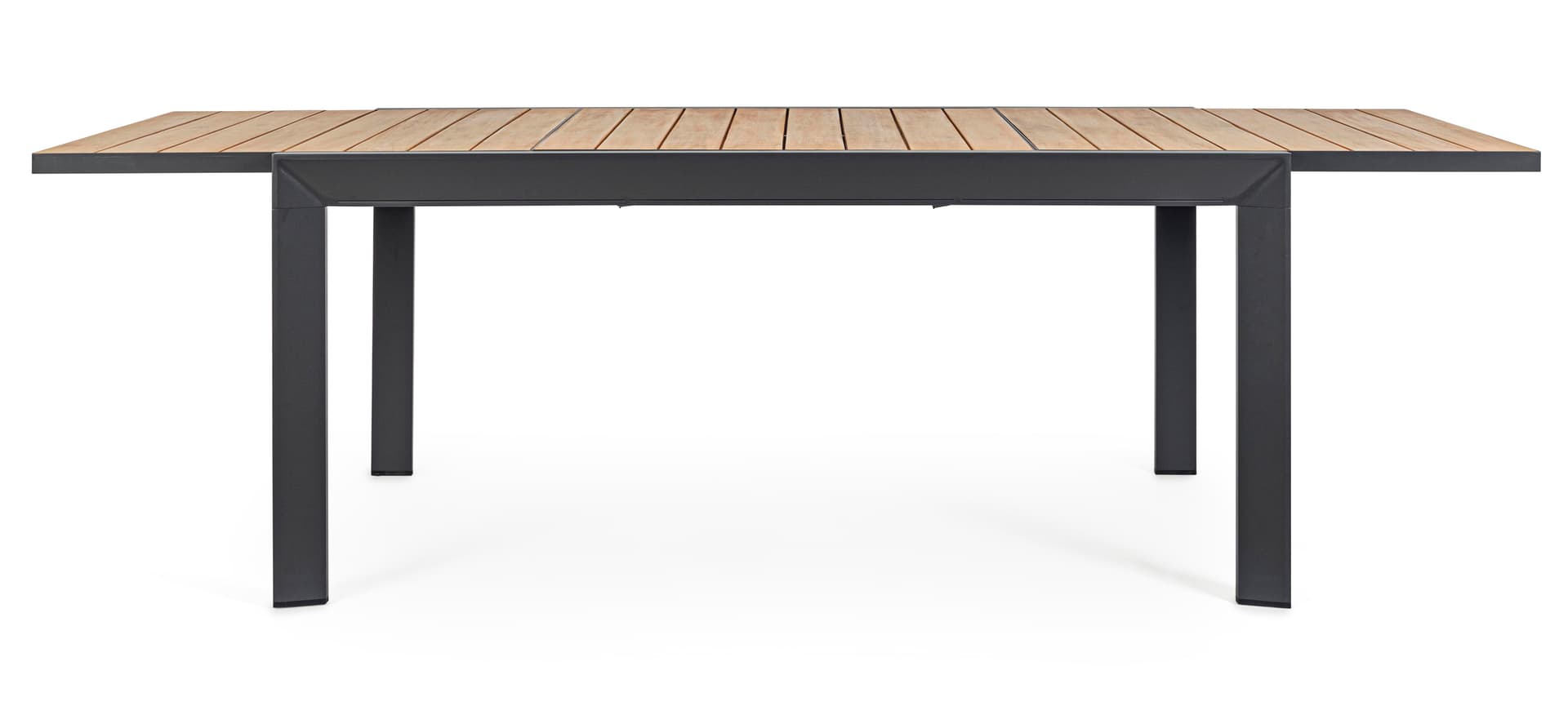 Tavolo Allungabile "al Delmar" in Alluminio Verniciato E Legno Di Acacia Da Esterno per Giardino E Veranda 220/340 Cm Giardino e giardinaggio/Arredamento da giardino e accessori/Tavoli e tavolini/Tavoli standard Decor Space - Altamura, Commerciovirtuoso.it