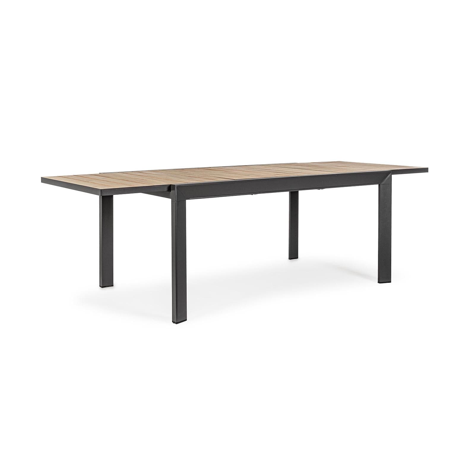 Tavolo Allungabile "al Delmar" in Alluminio Verniciato E Legno Di Acacia Da Esterno per Giardino E Veranda 220/340 Cm Giardino e giardinaggio/Arredamento da giardino e accessori/Tavoli e tavolini/Tavoli standard Decor Space - Altamura, Commerciovirtuoso.it