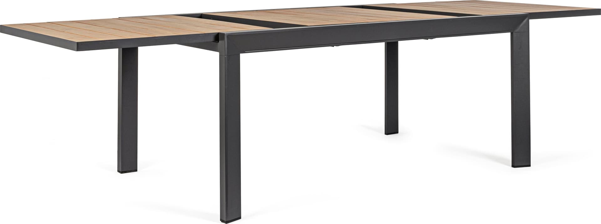 Tavolo Allungabile "al Delmar" in Alluminio Verniciato E Legno Di Acacia Da Esterno per Giardino E Veranda 220/340 Cm Giardino e giardinaggio/Arredamento da giardino e accessori/Tavoli e tavolini/Tavoli standard Decor Space - Altamura, Commerciovirtuoso.it