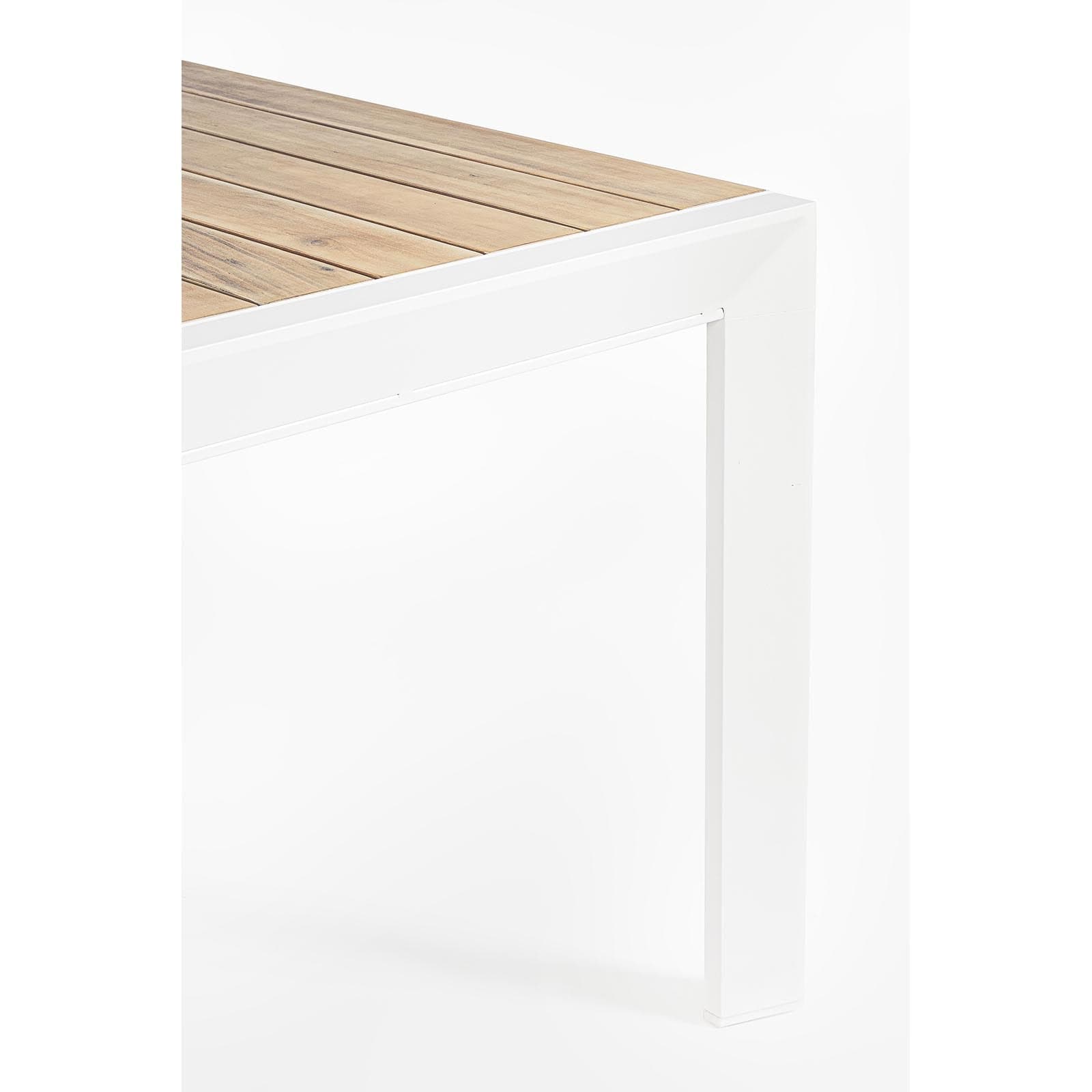 Tavolo Allungabile "al Delmar" in Alluminio Verniciato E Legno Di Acacia Da Esterno per Giardino E Veranda 160/240 Cm Giardino e giardinaggio/Arredamento da giardino e accessori/Tavoli e tavolini/Tavoli standard Decor Space - Altamura, Commerciovirtuoso.it