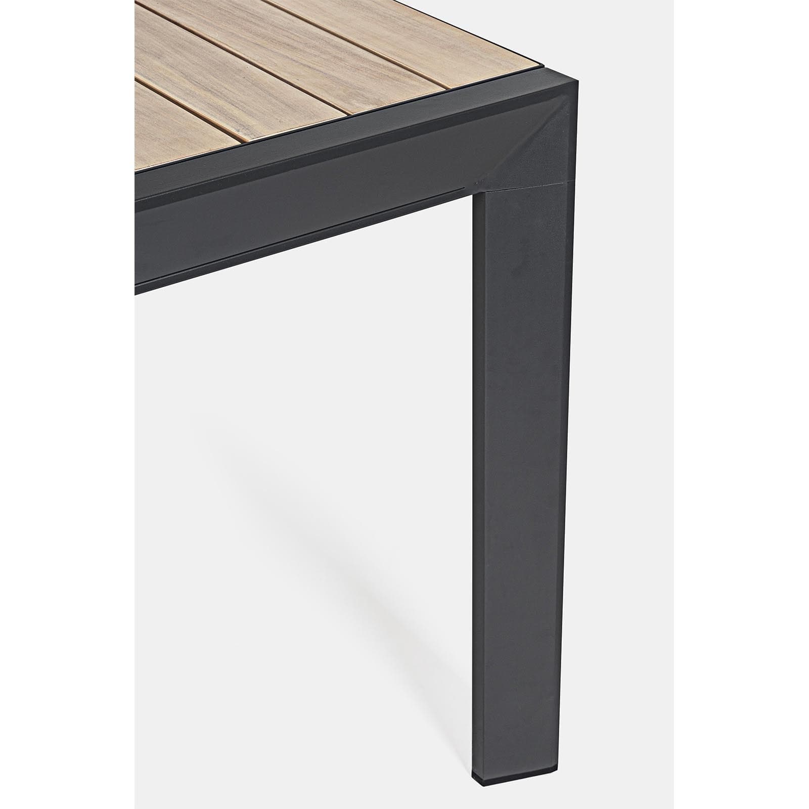 Tavolo Allungabile "al Delmar" in Alluminio Verniciato E Legno Di Acacia Da Esterno per Giardino E Veranda 160/240 Cm Giardino e giardinaggio/Arredamento da giardino e accessori/Tavoli e tavolini/Tavoli standard Decor Space - Altamura, Commerciovirtuoso.it