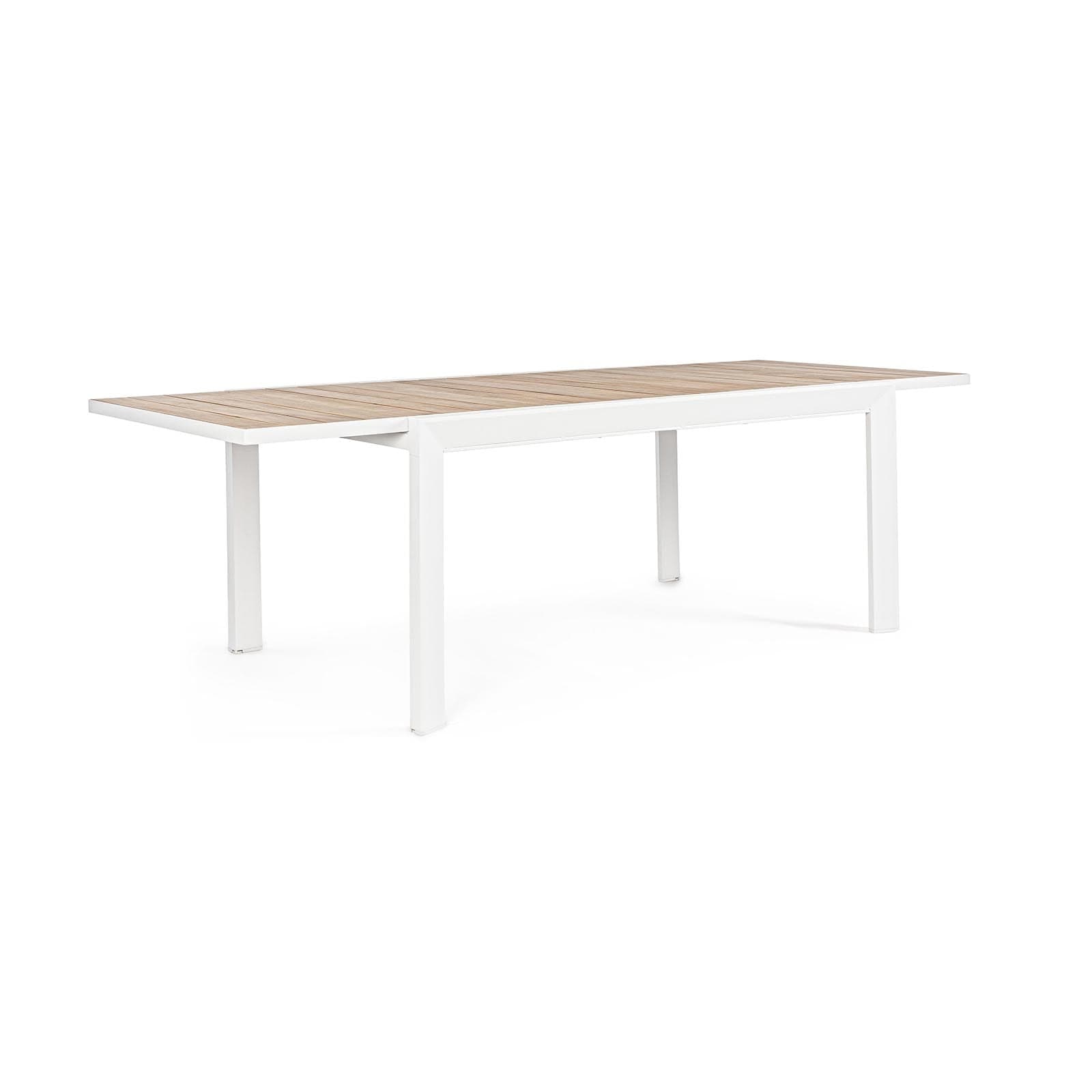 Tavolo Allungabile "al Delmar" in Alluminio Verniciato E Legno Di Acacia Da Esterno per Giardino E Veranda 160/240 Cm Giardino e giardinaggio/Arredamento da giardino e accessori/Tavoli e tavolini/Tavoli standard Decor Space - Altamura, Commerciovirtuoso.it