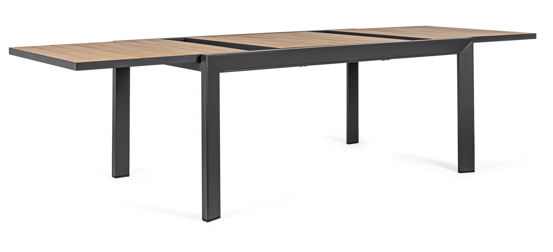 Tavolo Allungabile "al Delmar" in Alluminio Verniciato E Legno Di Acacia Da Esterno per Giardino E Veranda 160/240 Cm Giardino e giardinaggio/Arredamento da giardino e accessori/Tavoli e tavolini/Tavoli standard Decor Space - Altamura, Commerciovirtuoso.it