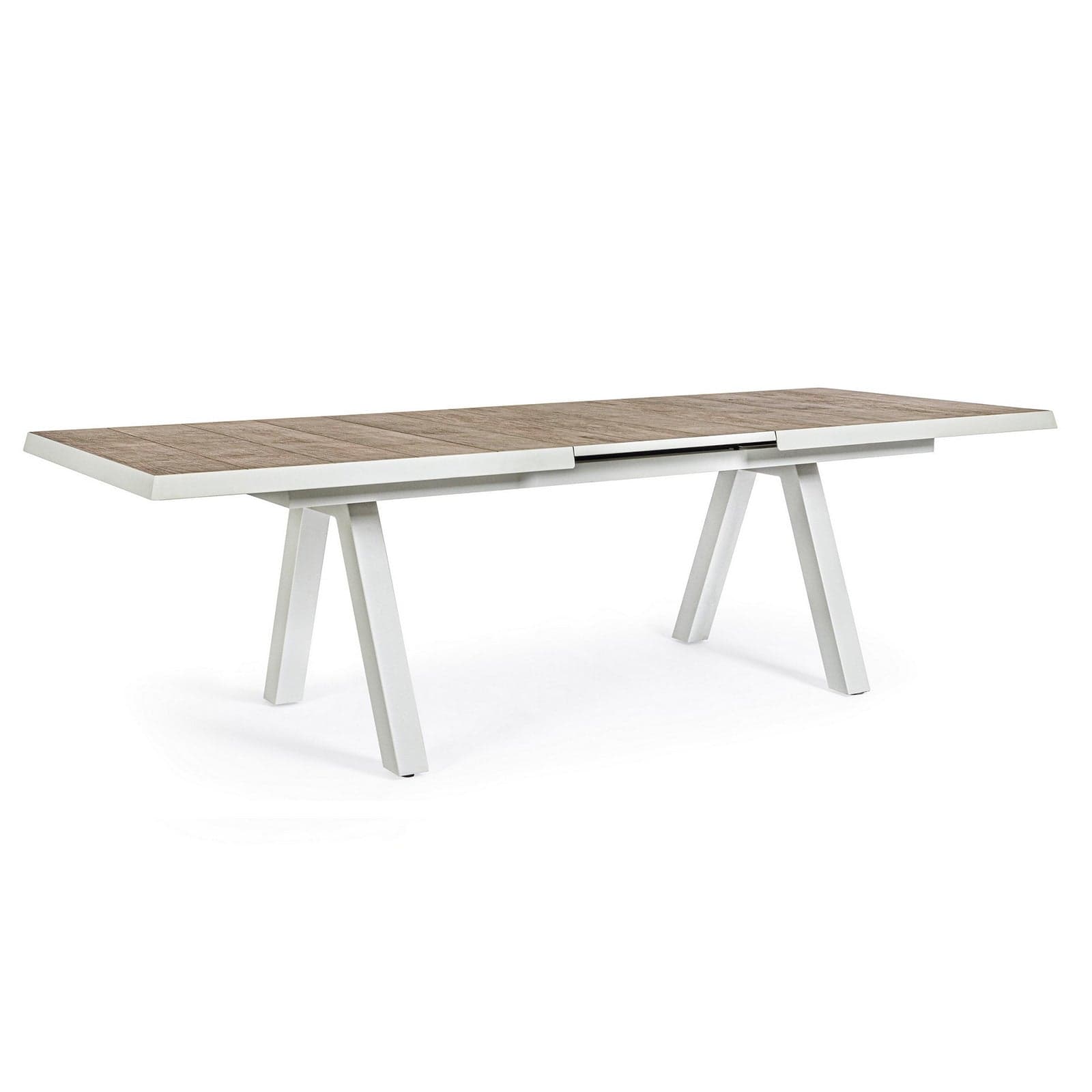 Tavolo allungabile "Cayman" in alluminio e Gres porcellanato per esterno 205\265 x 105 cm in Tavoli standard Decor Space - Altamura, commercioVirtuoso.it