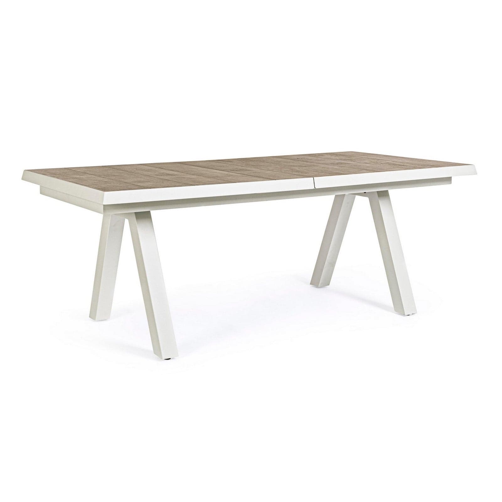 Tavolo allungabile "Cayman" in alluminio e Gres porcellanato per esterno 205\265 x 105 cm in Tavoli standard Decor Space - Altamura, commercioVirtuoso.it
