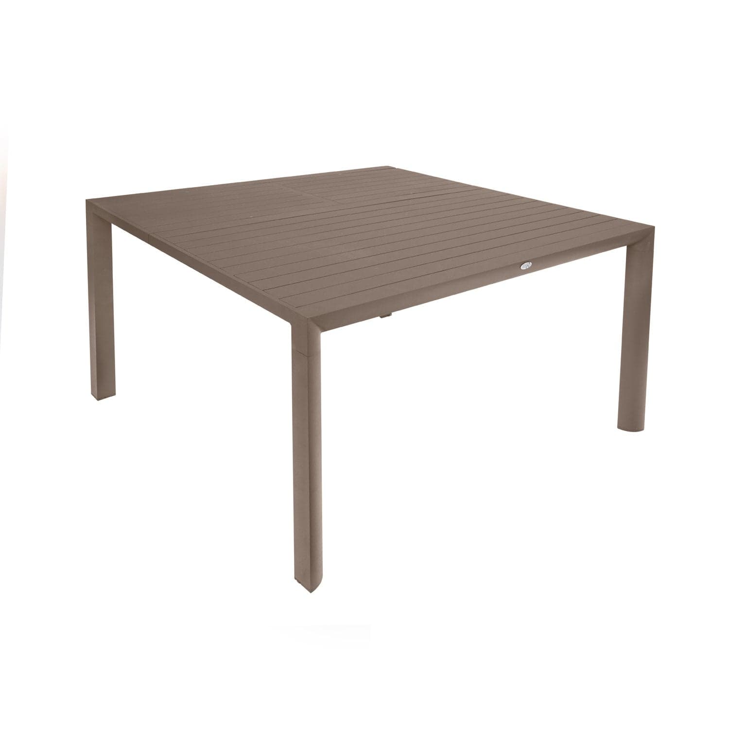 Tavolo allungabile "Bilbao" in alluminio Taupè verniciato da esterno per giardino e veranda 150 x 100/150 cm in Tavoli standard Decor Space - Altamura, commercioVirtuoso.it