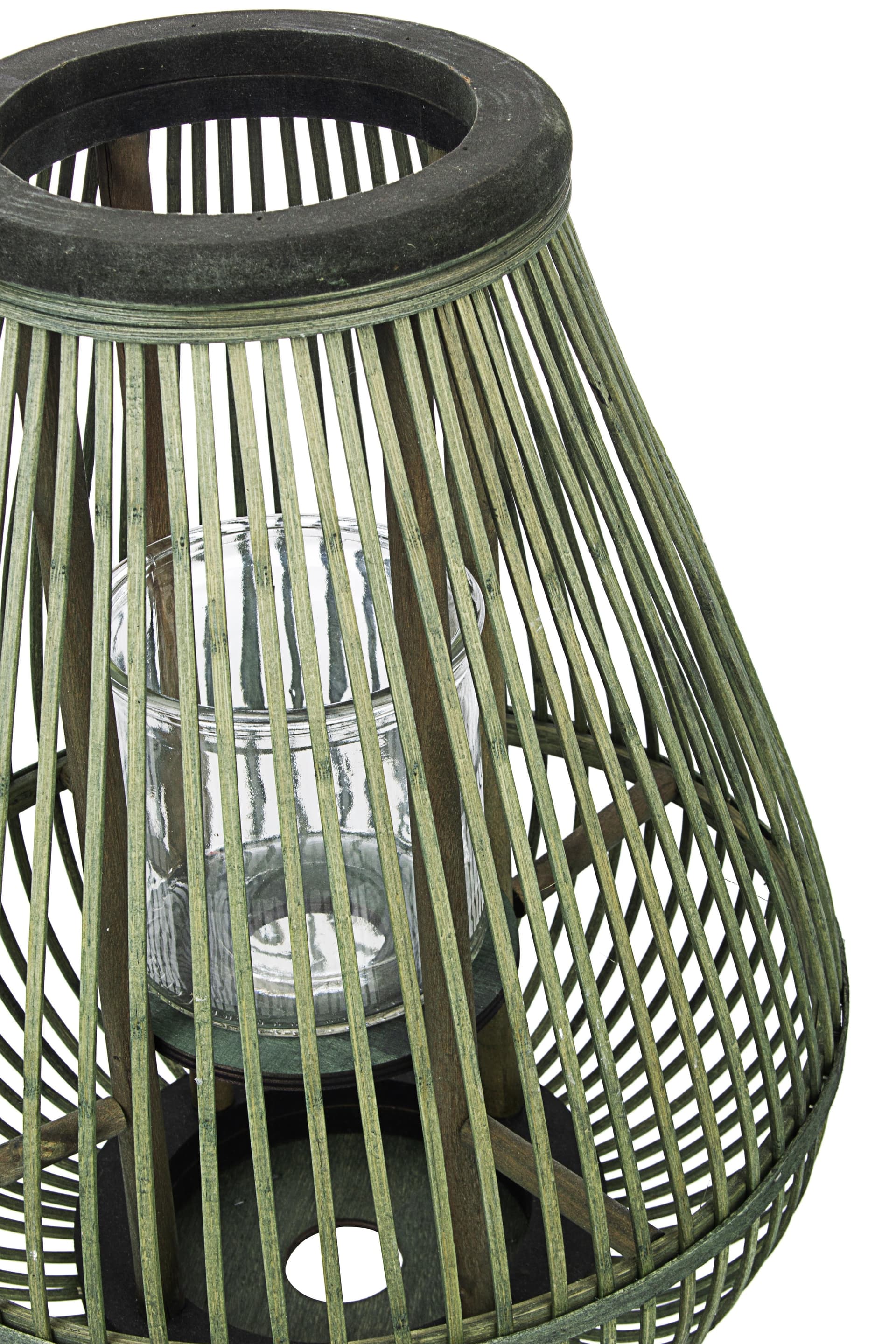 Lanterna con tre piedi da esterno in bamboo decorazione per giardino h 61.5 cm in Lanterne Decor Space - Altamura, commercioVirtuoso.it
