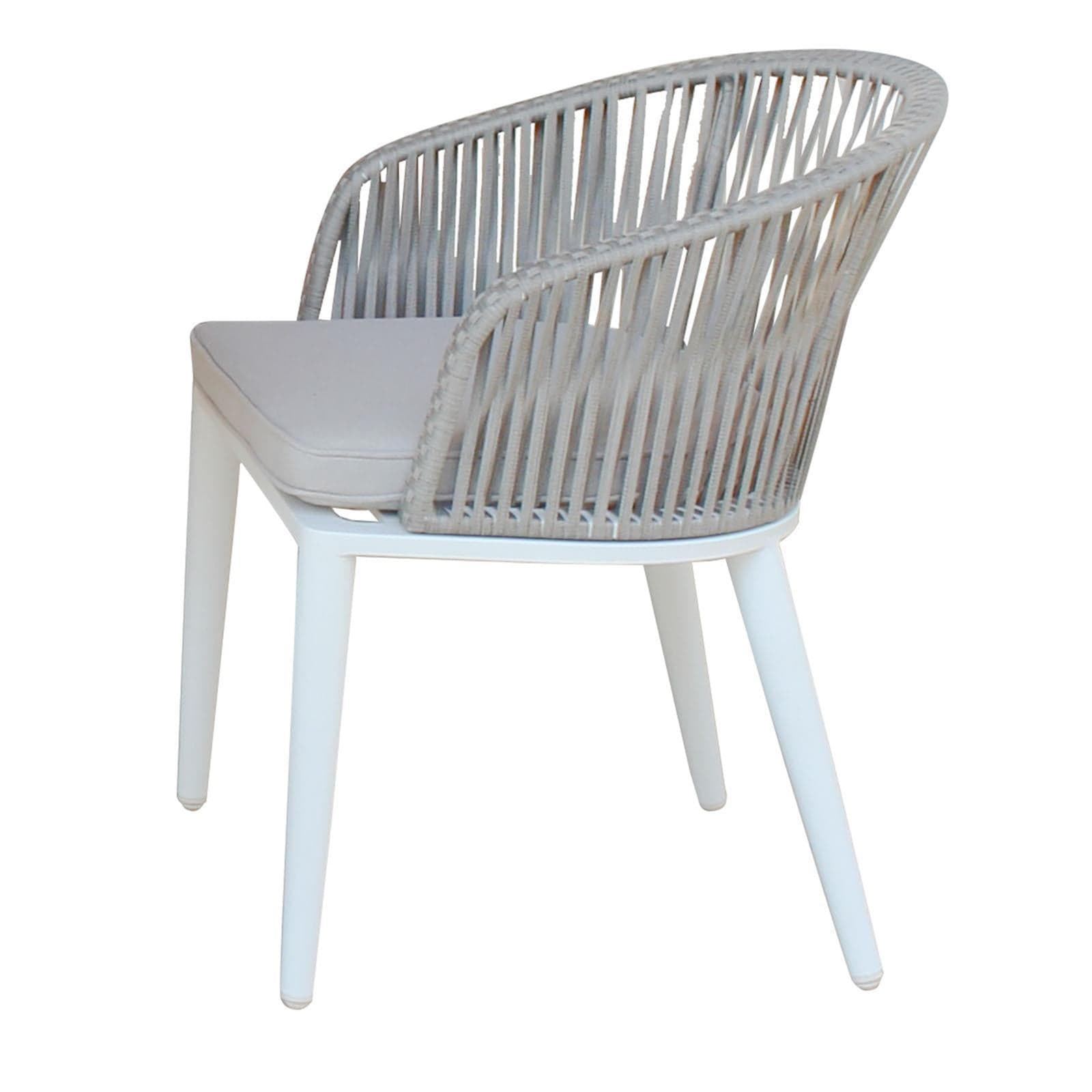 Pz 2 poltrona granada grigio struttura in alluminio corda sintetica sedia giardino esterno in Sedie per tavolo da giardino Decor Space - Altamura, commercioVirtuoso.it