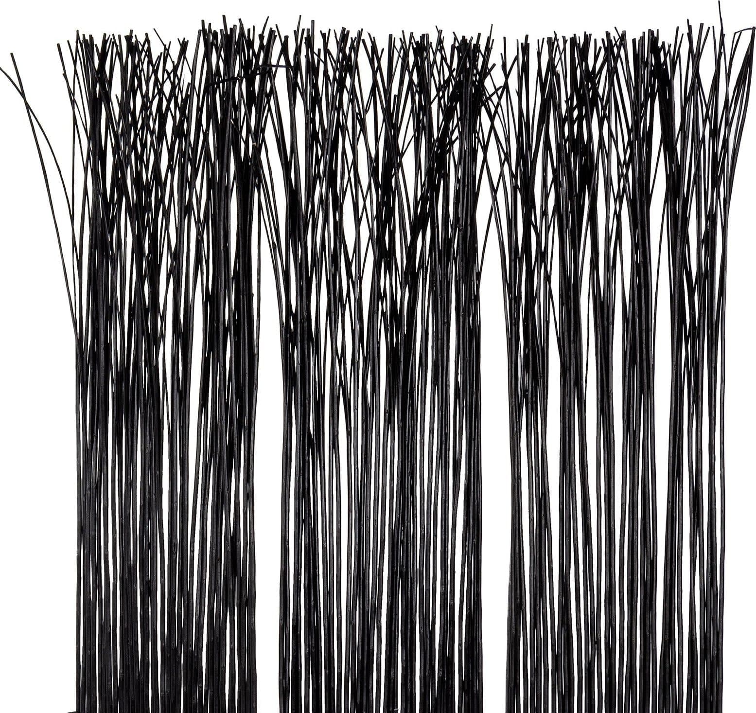 Paravento Separé 3 Pannelli Effetto Vegetazione Nero in Legno 120 X 180 Cm Divisorio Casa e cucina/Arredamento/Camera da letto/Paraventi Decor Space - Altamura, Commerciovirtuoso.it