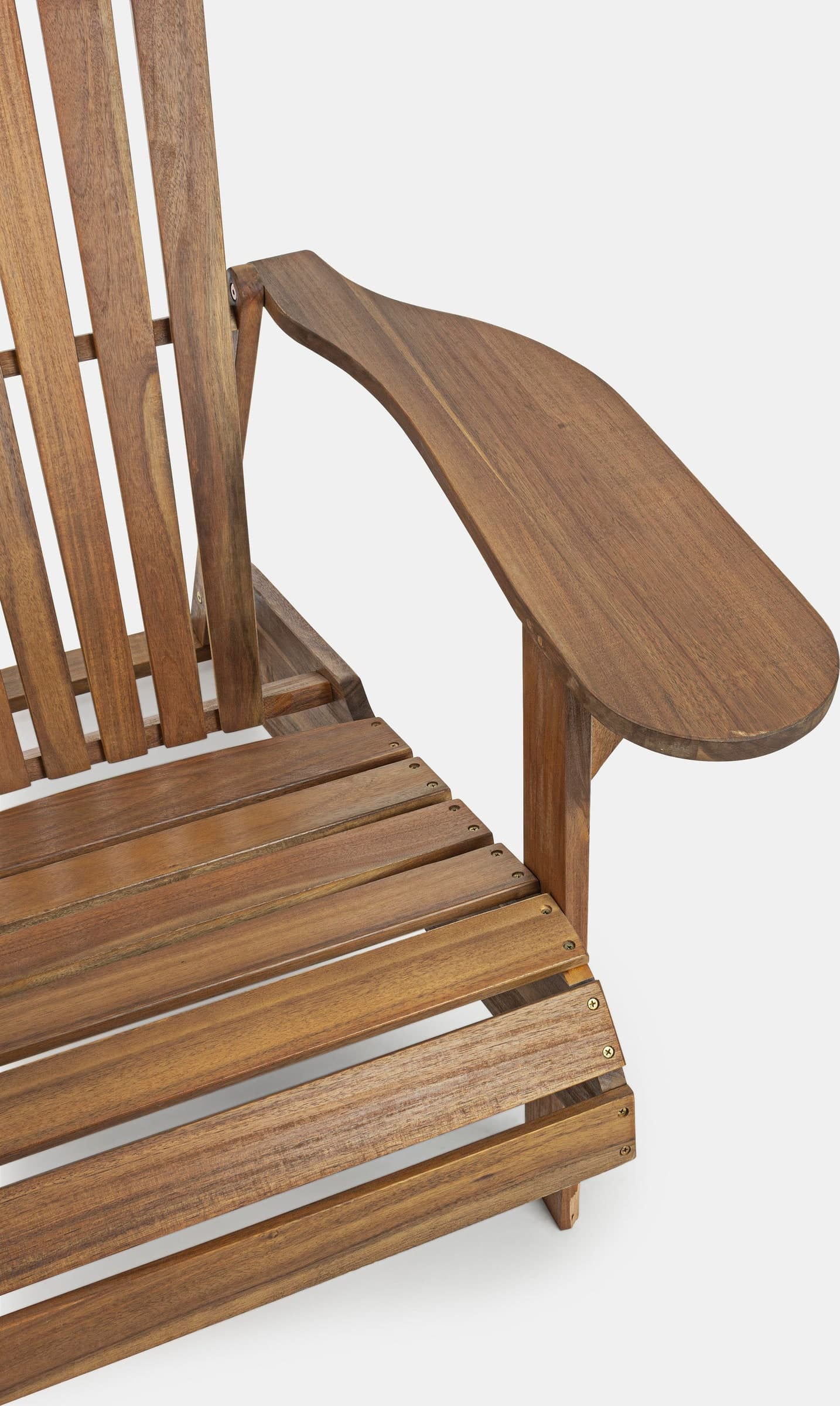 Sedia a sdraio canadese in legno "Kaori" ideale per veranda e giardino - 8