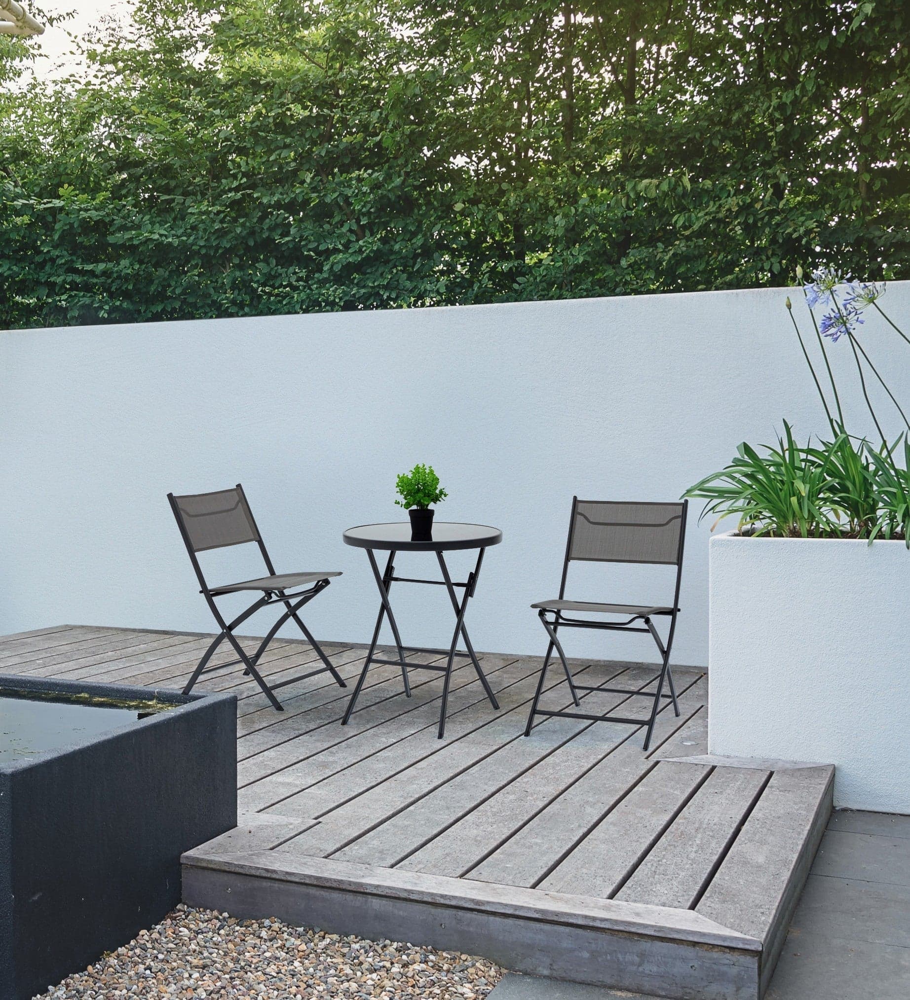 Sedie pieghevoli "Martinez" in acciaio verniciato per giardino e veranda confezione da 2 pezzi in Sedie per tavolo da giardino Decor Space - Altamura, commercioVirtuoso.it