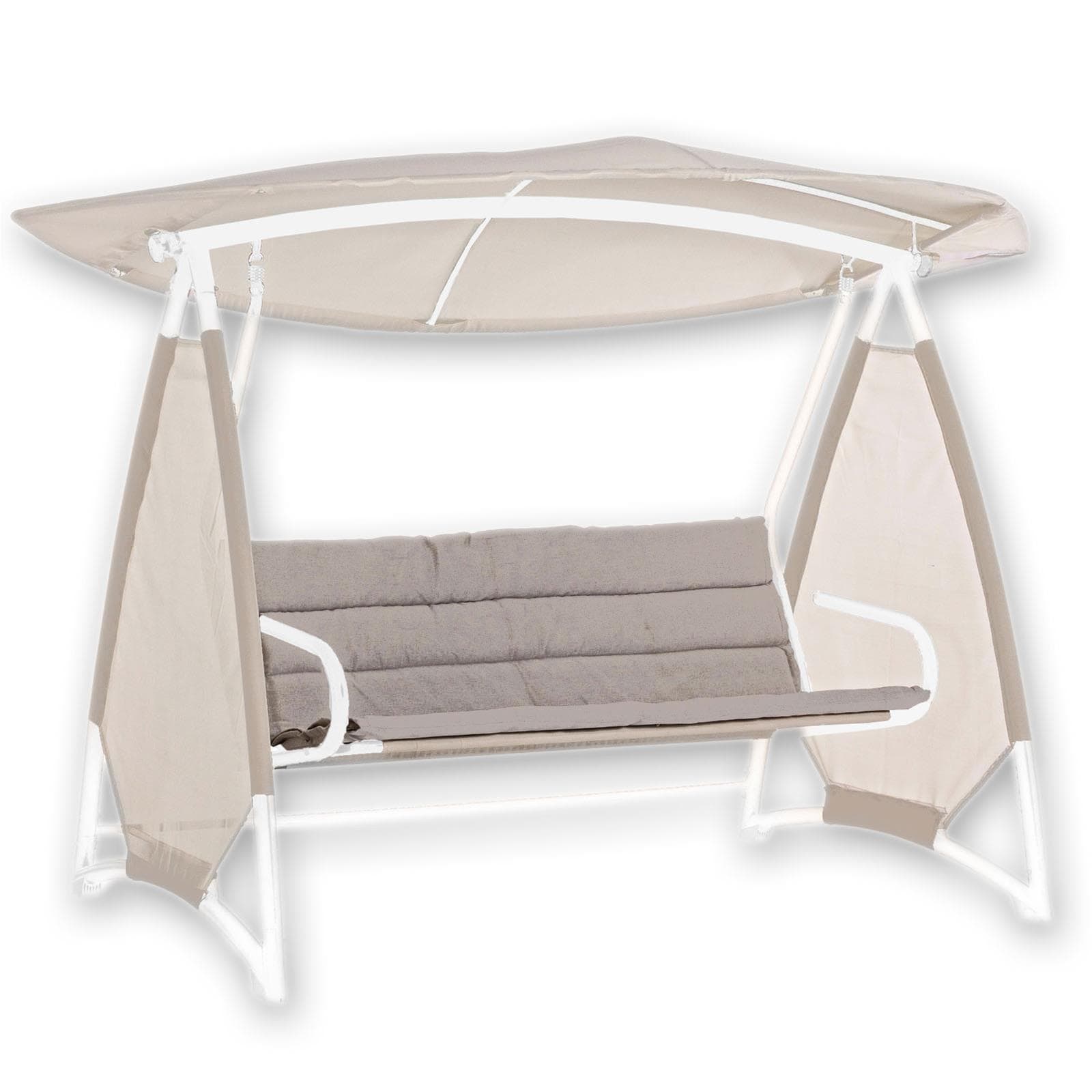 Dondolo corfu 3 posti altalena giardino veranda cuscino tettuccio texilene in Dondoli coperti Decor Space - Altamura, commercioVirtuoso.it