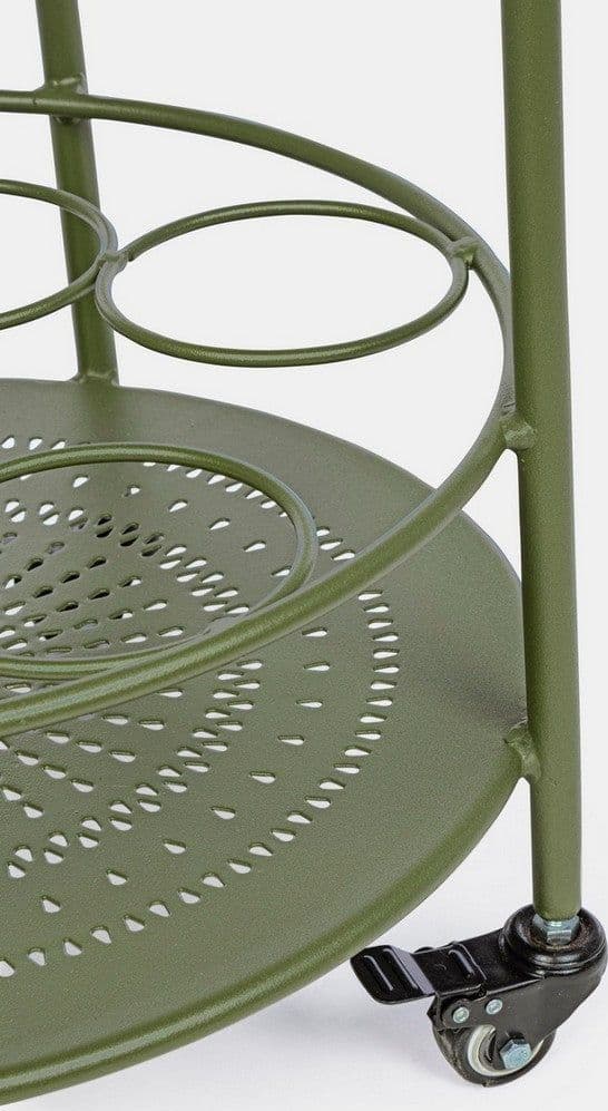 Carrello portatile "Burton" porta bottiglie e calici da vino h 81 cm in Carrelli da portata Decor Space - Altamura, commercioVirtuoso.it