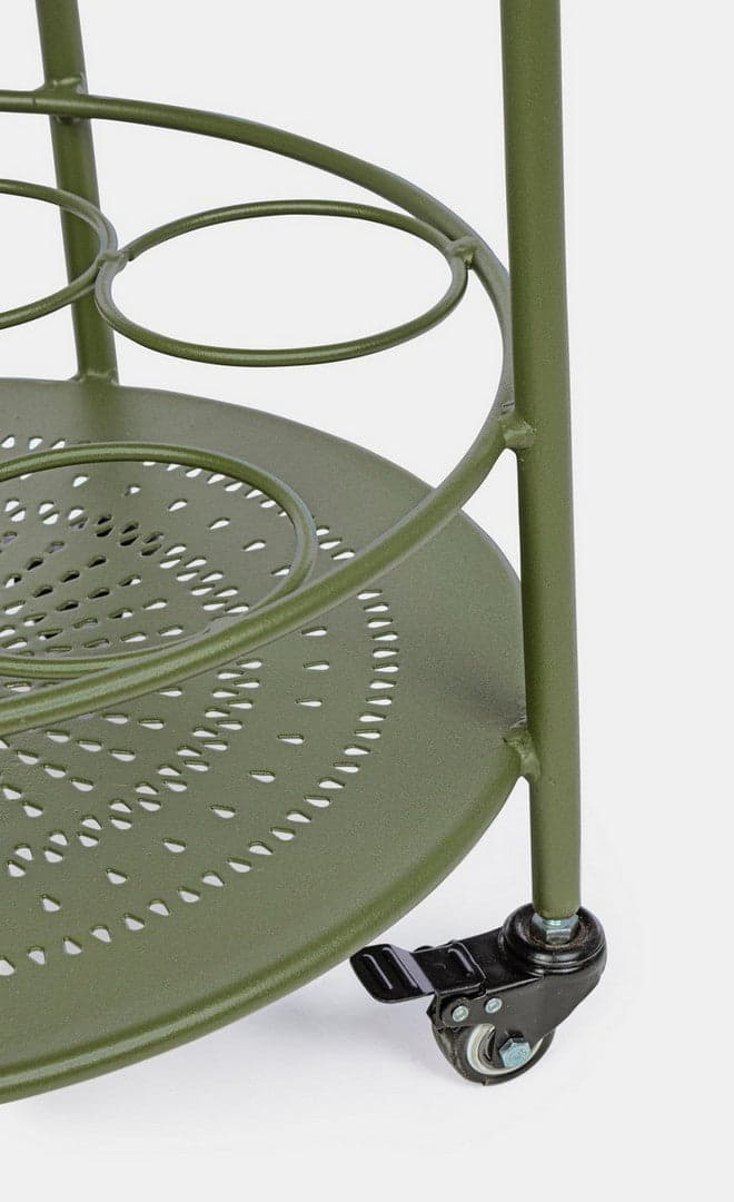 Carrello portatile "Burton" porta bottiglie e calici da vino h 81 cm in Carrelli da portata Decor Space - Altamura, commercioVirtuoso.it