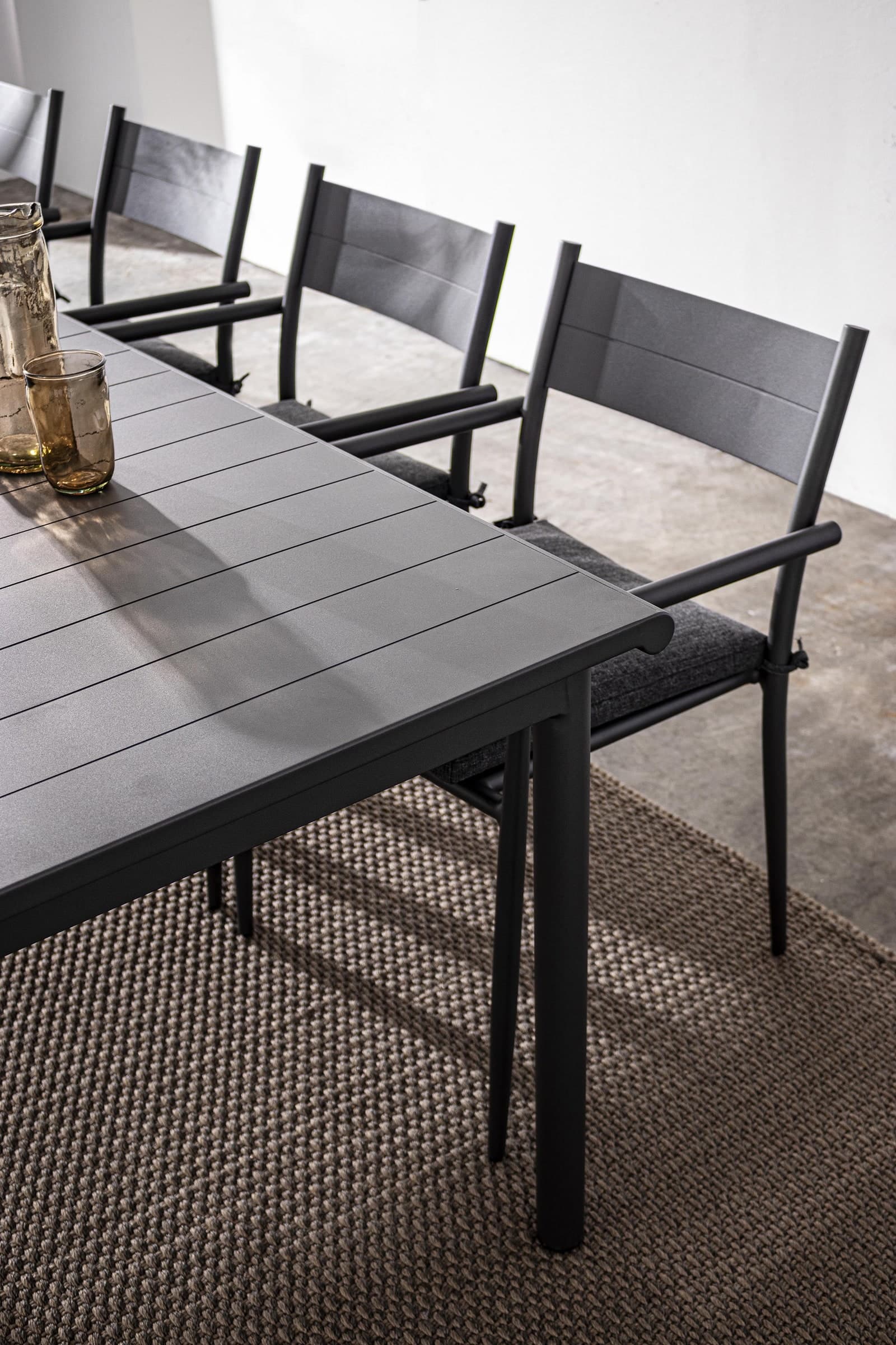 Tavolo allungabile "Kendall" in alluminio verniciato da esterno per giardino e veranda 180/280 cm - 6