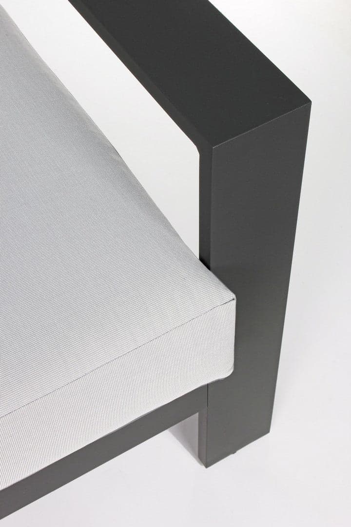 Salotto con poltrone e tavolino "Baltic" struttura in alluminio per veranda e giardino - 34