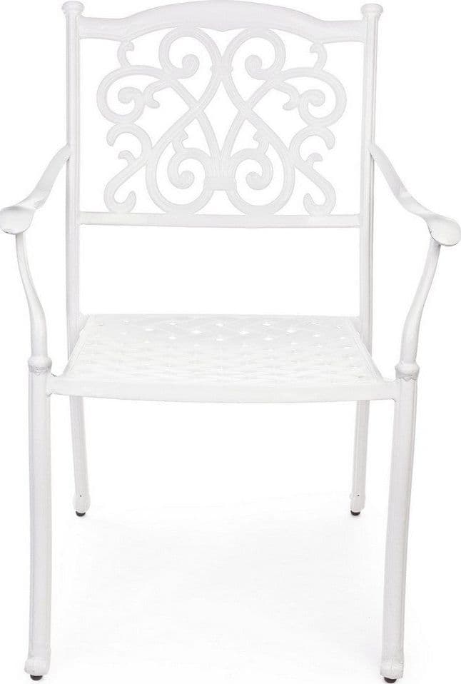 Poltrona con braccioli "Ivrea", in alluminio pressofuso effetto lucido, da 65 cm in Poltrone Decor Space - Altamura, commercioVirtuoso.it