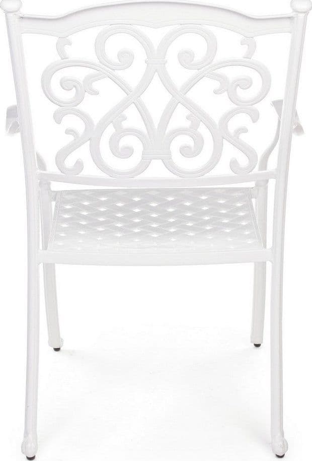 Poltrona con braccioli "Ivrea", in alluminio pressofuso effetto lucido, da 65 cm in Poltrone Decor Space - Altamura, commercioVirtuoso.it