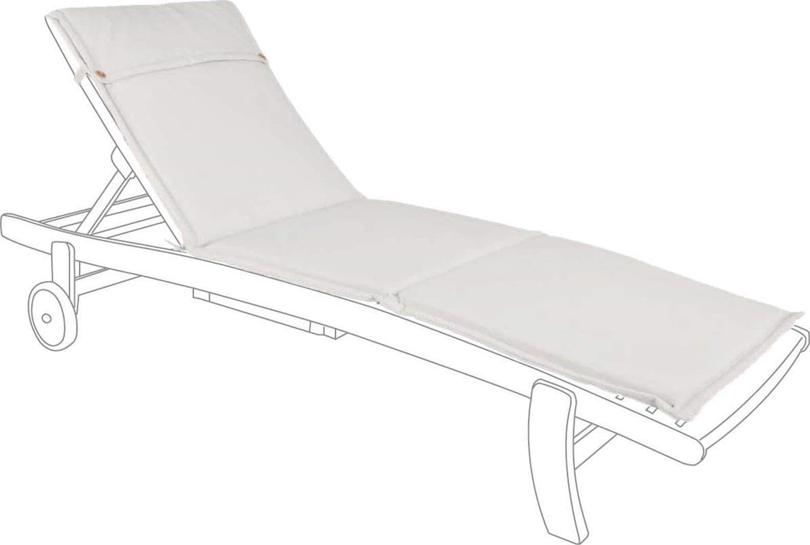 Cuscino per lettino da esterno per spiaggine , idrorepellente 190 x 62 cm Giardino e giardinaggio/Arredamento da giardino e accessori/Cuscini/Cuscini per divani Decor Space - Altamura, Commerciovirtuoso.it