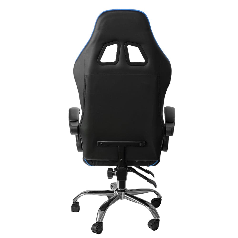Poltrona Gaming reclinabile da ufficio con supporto lombare e poggiatesta Blu in Sedie da scrivania Decor Space - Altamura, commercioVirtuoso.it