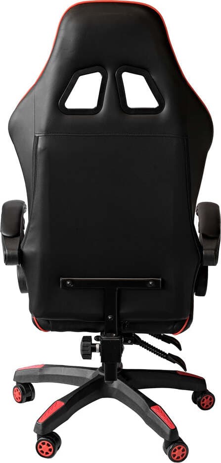 Poltrona Gaming reclinabile da ufficio con supporto lombare e poggiapiedi Rossa Casa e cucina/Arredamento/Studio/Sedie e Sgabelli/Sedie da scrivania Decor Space - Altamura, Commerciovirtuoso.it