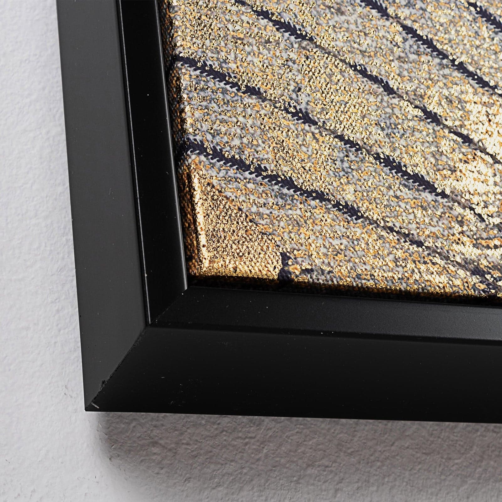 Quadro moderno Stampa su tela Oro su nero 83 X 122 cm minimalista bold in Poster e stampe Decor Space - Altamura, commercioVirtuoso.it