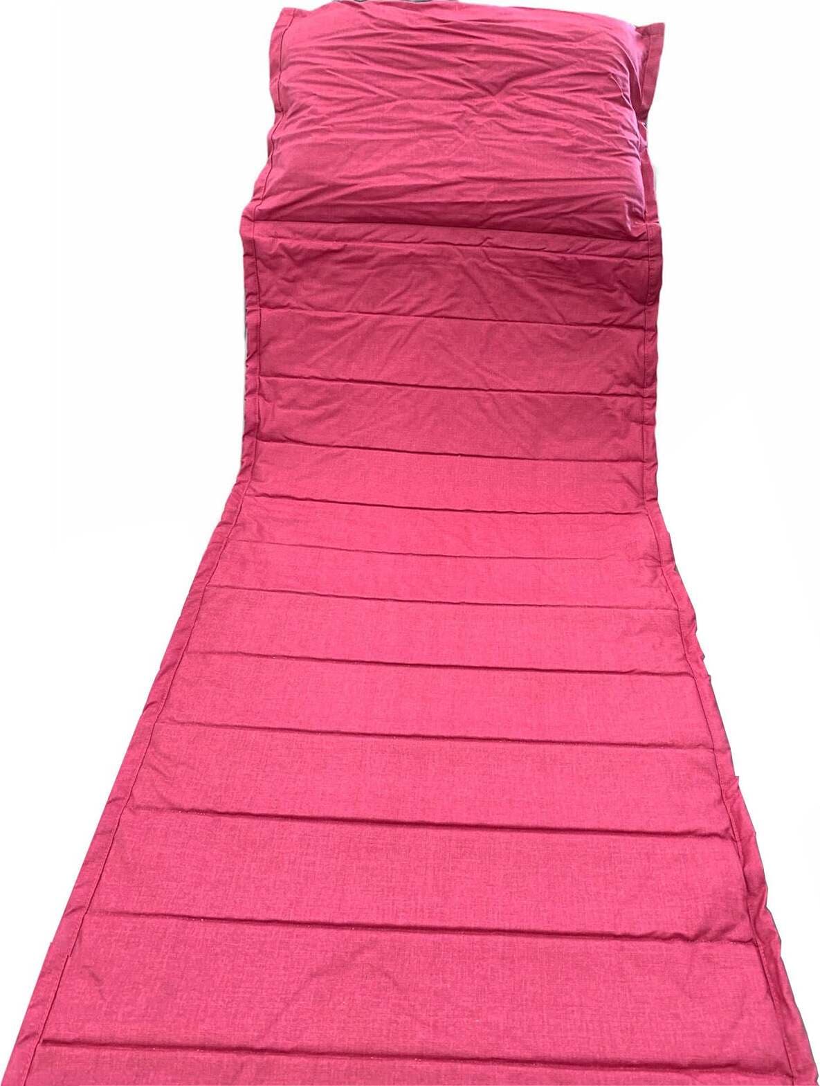Cuscino imbottito a valigetta con lacci per sdraio in tessuto idrorepellente per esterno Giardino e giardinaggio/Arredamento da giardino e accessori/Cuscini/Cuscini per sedie da giardino Decor Space - Altamura, Commerciovirtuoso.it