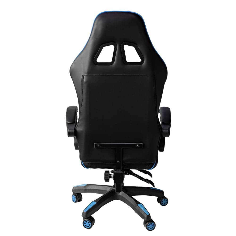 Poltrona Gaming reclinabile da ufficio con supporto lombare e poggiapiedi Blu in Sedie da scrivania Decor Space - Altamura, commercioVirtuoso.it