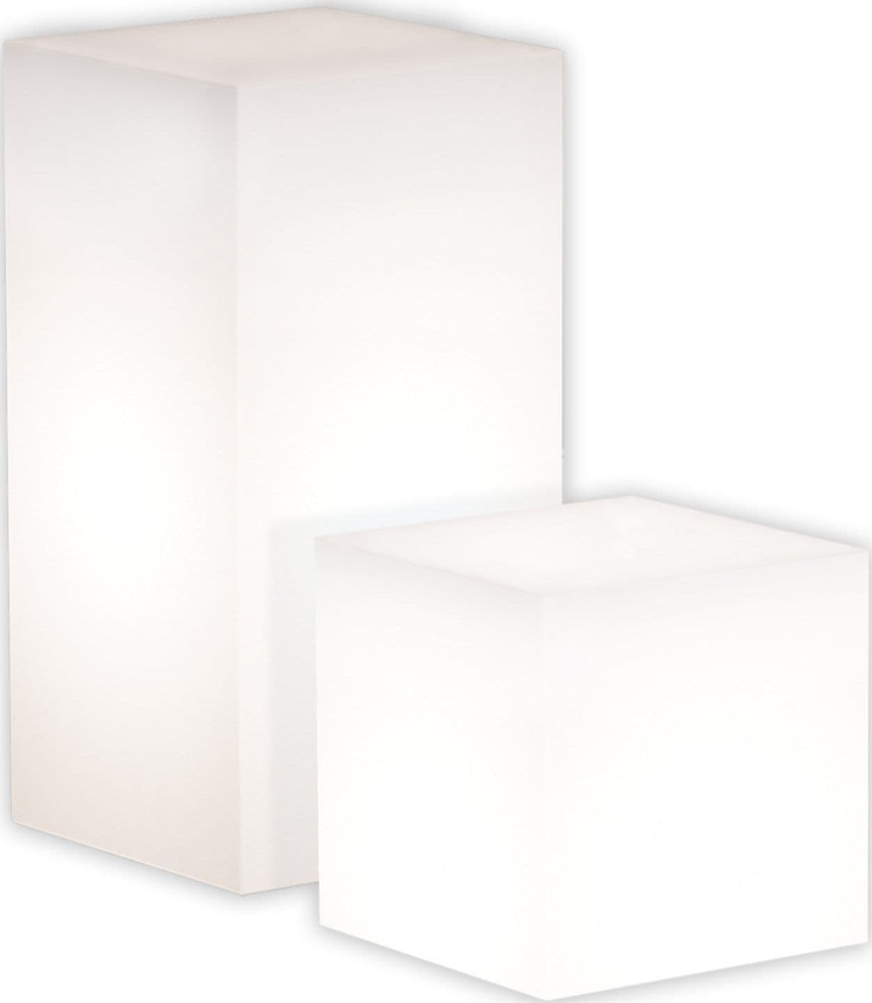 Tavolino da giardino luminoso YouCube Bright quadrato con led decorazione Made in Italy in Lanterne Decor Space - Altamura, commercioVirtuoso.it