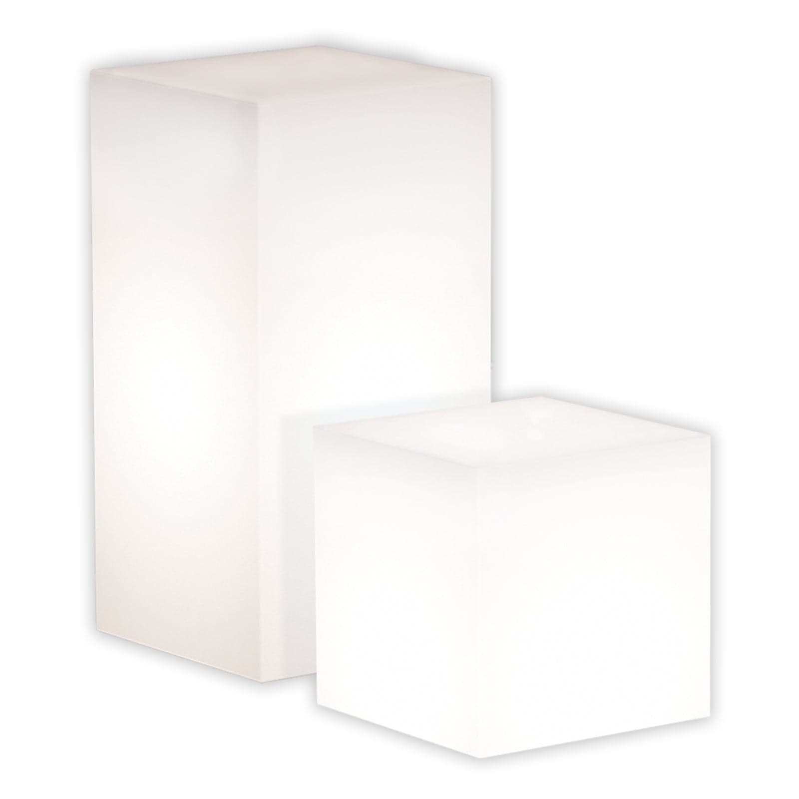 Tavolino da giardino luminoso YouCube Bright quadrato con led decorazione Made in Italy in Lanterne Decor Space - Altamura, commercioVirtuoso.it
